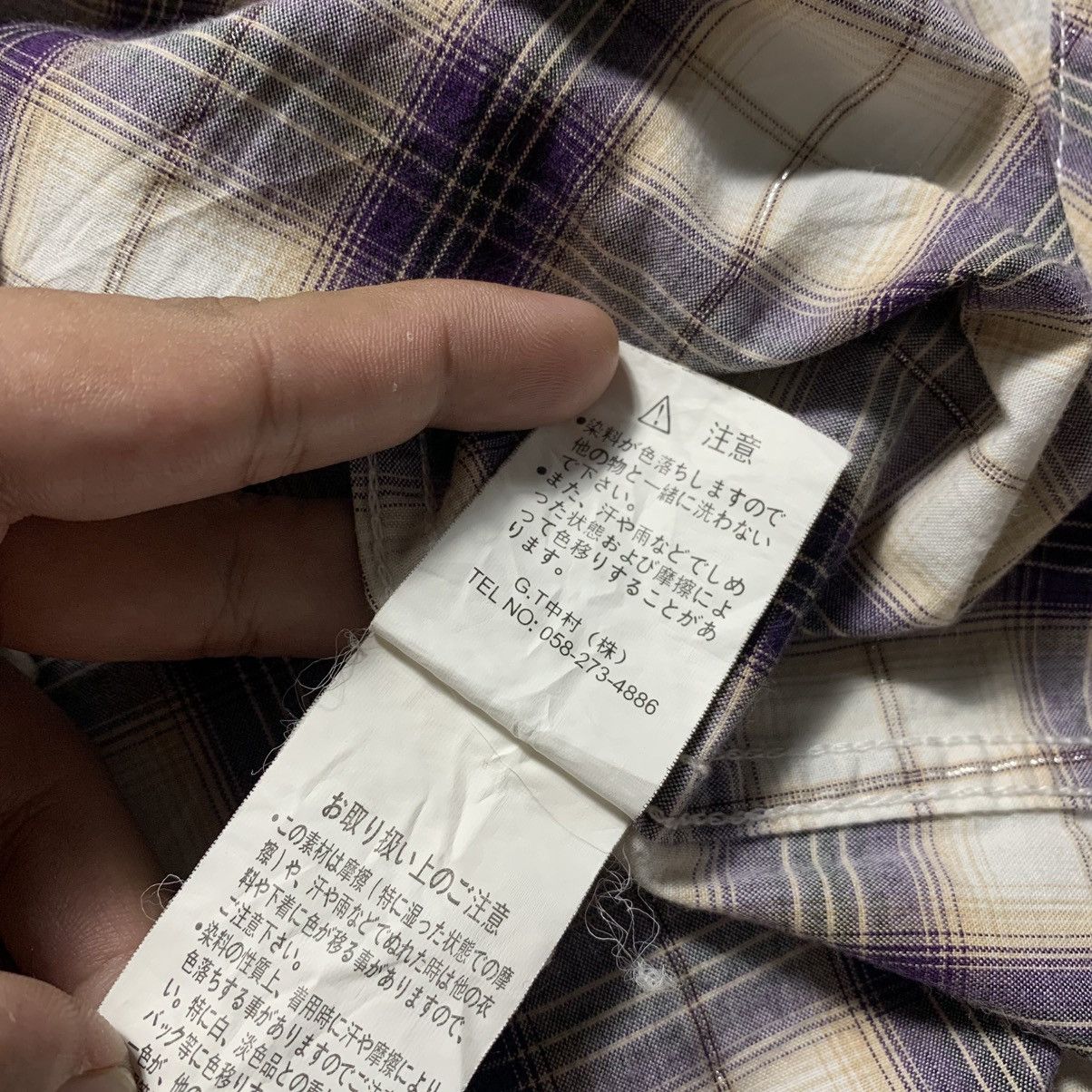 Japanese Brand In The Attic Multi Plaid Shirt Poem Crown On Back Size US L / EU 52-54 / 3 - 11 Thumbnail