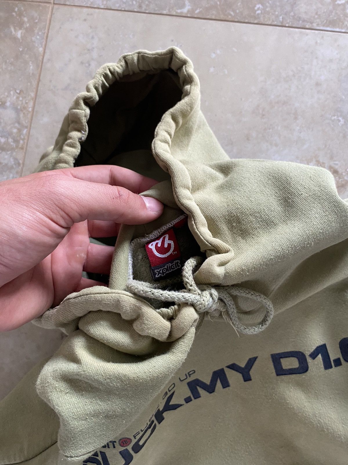 Japanese Brand Vintage 00s Fishbone Suck my 5uck.my D1.ck Hoodie Xplict18 Size US XL / EU 56 / 4 - 6 Thumbnail