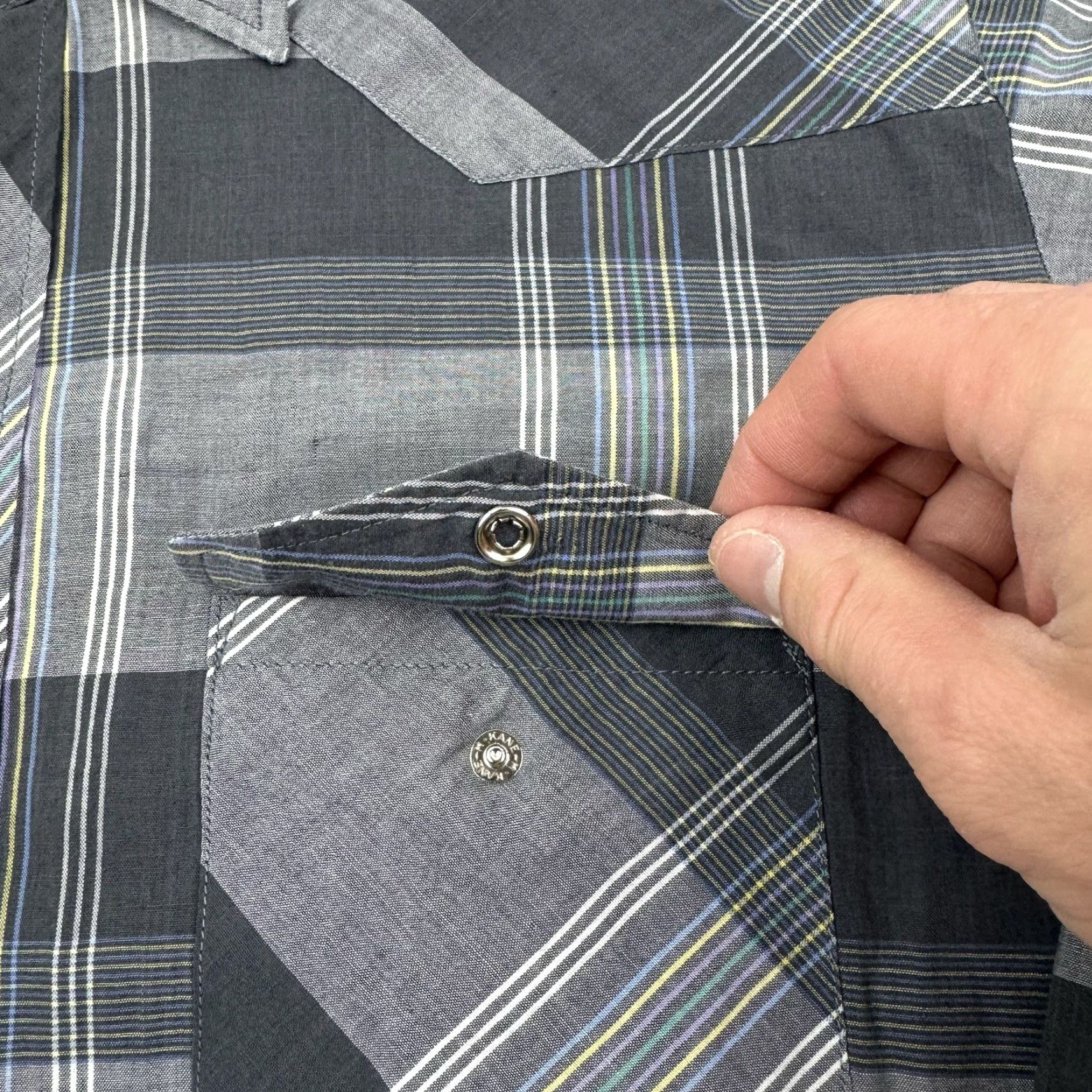 Vintage VINTAGE Youngbloods Western Pearl Snap Shirt Plaid Mens L Gray 90s Cowboy Workwear Casual Shirt Clothing Size US L / EU 52-54 / 3 - 4 Thumbnail