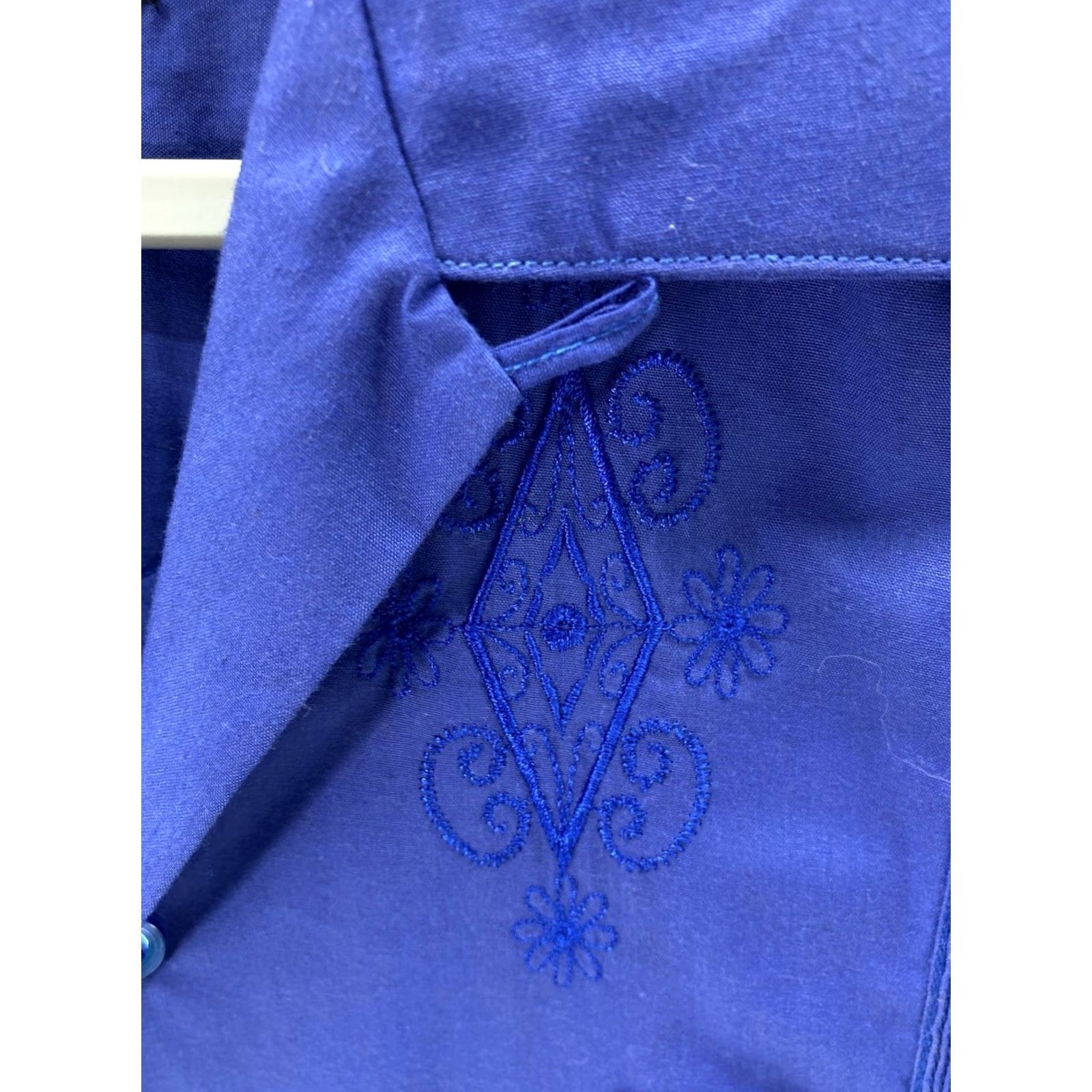 Vintage Princeton Yucatan Guayabera Shirt Men XL Blue Short Sleeve Button-Up Pocket Size US XL / EU 56 / 4 - 5 Thumbnail