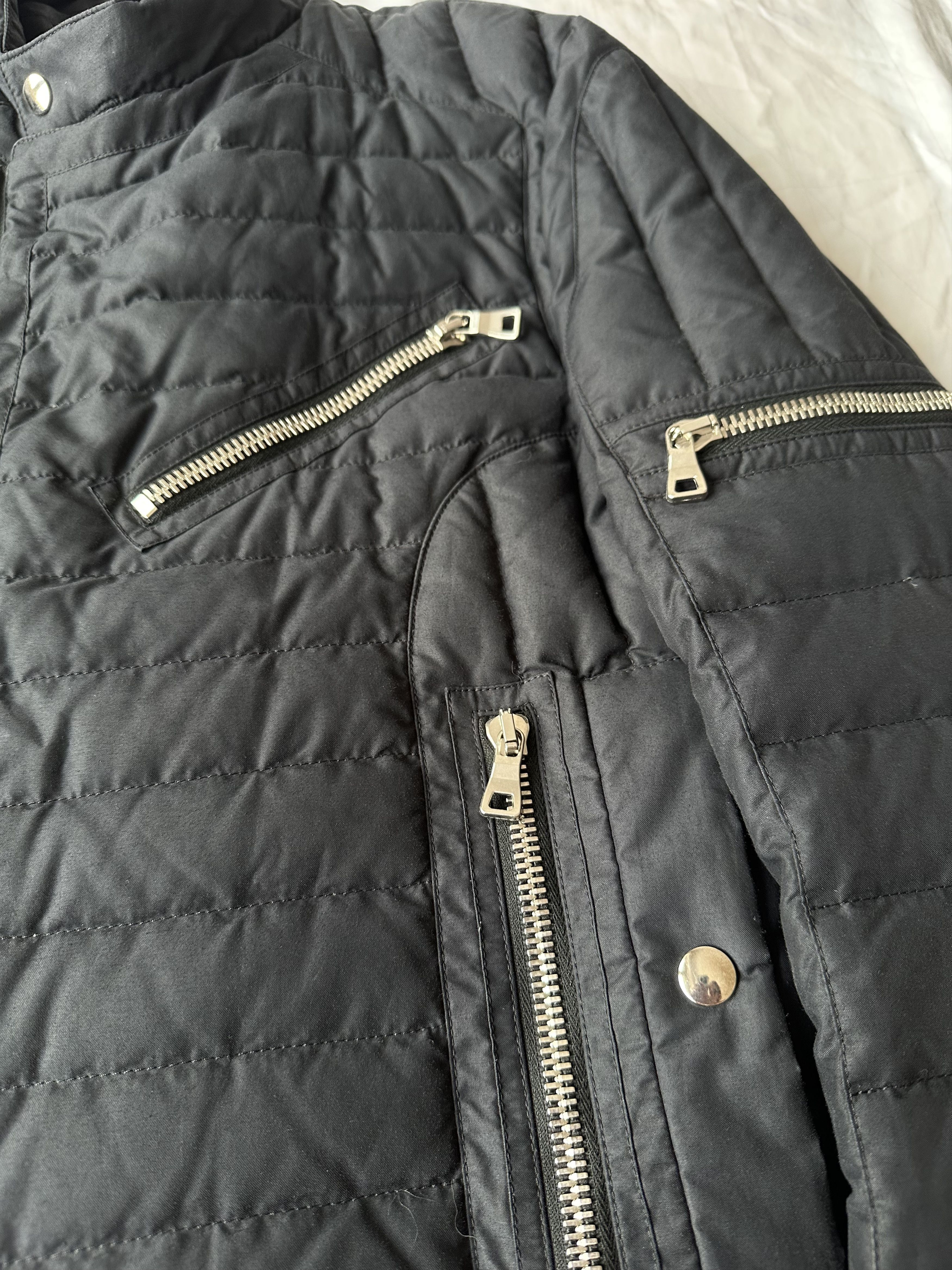 Balmain FW15 Balmain Zippered Black Quilted Biker Feather Jacket Size US M / EU 48-50 / 2 - 5 Thumbnail
