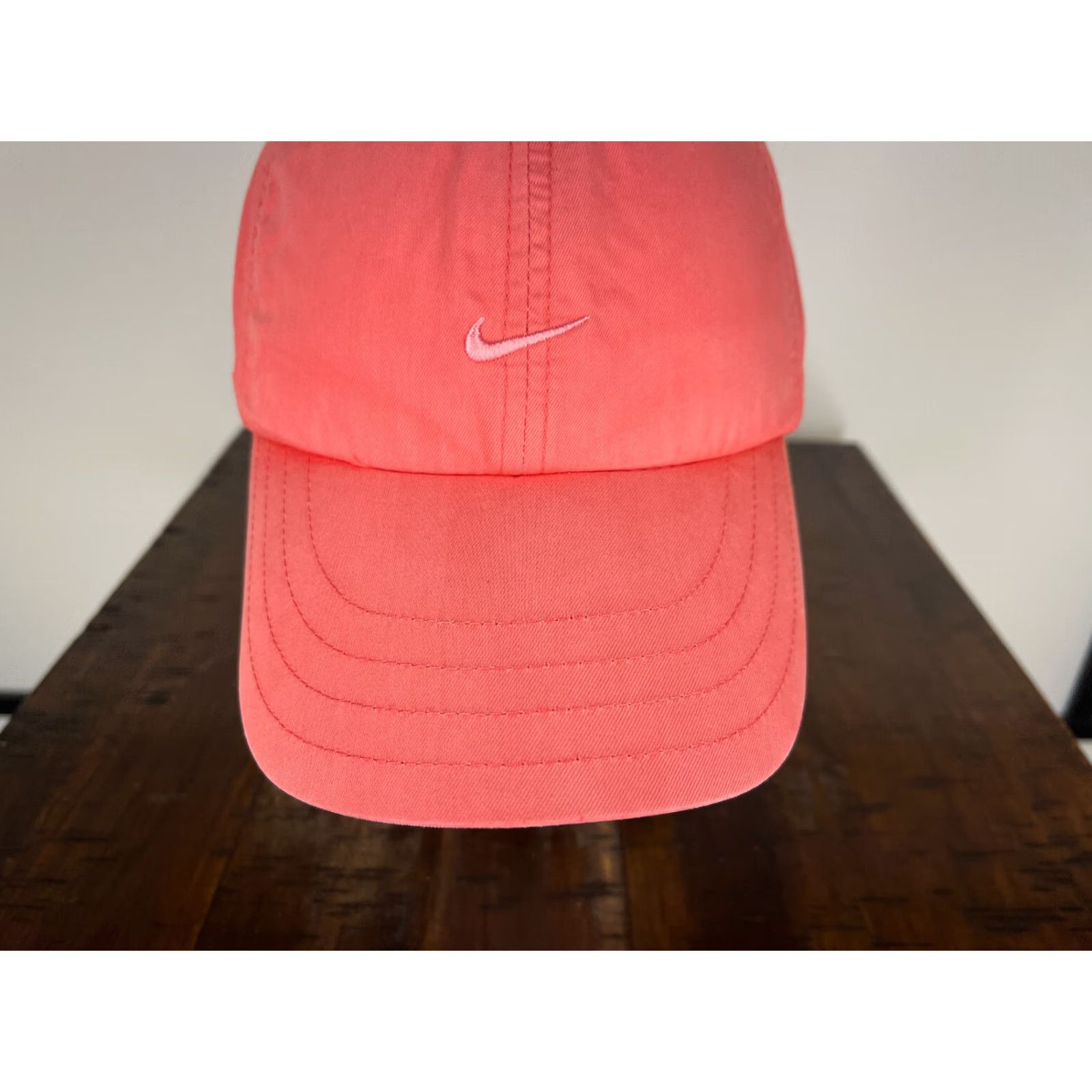 Nike Nike Hat Cap Strap Back Adult One Size Pink Swoosh Logo Cotton Polyester Golf Outdoor Size ONE SIZE - 3 Thumbnail