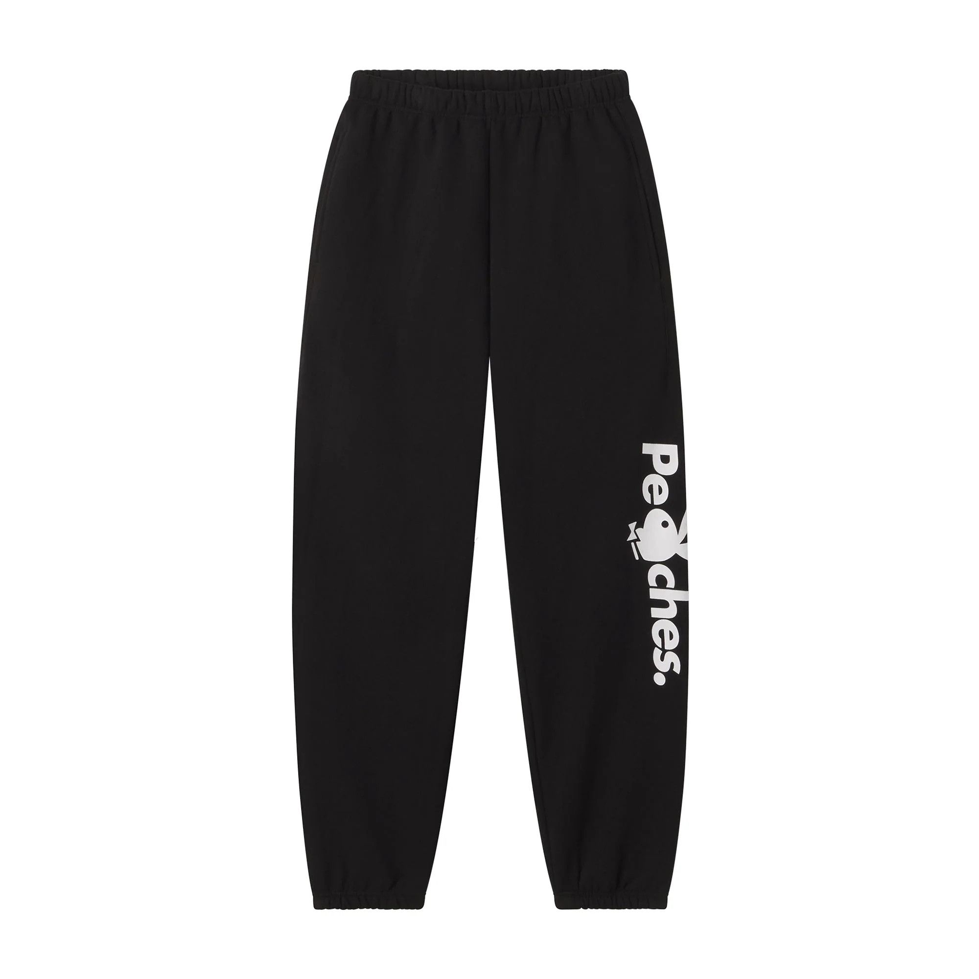 PLAYBOY x PEACHES BLACK SWEATPANTS JOGGERS SWEATS PANTS S
