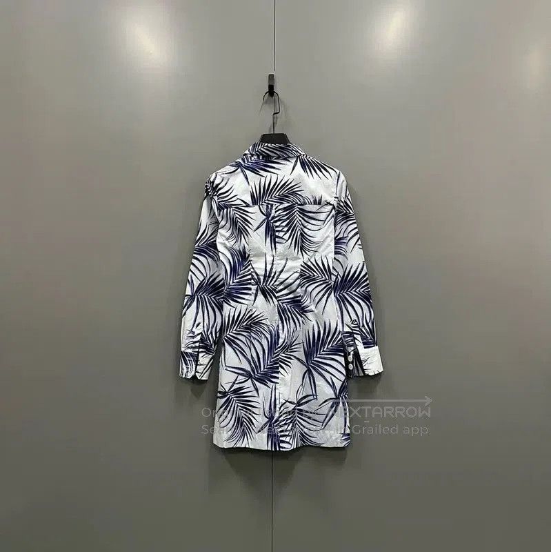 Max Mara MaxMara Blue Cotton Long Sleeve Dress . Size XXS / US 00 / IT 34 - 2 Thumbnail
