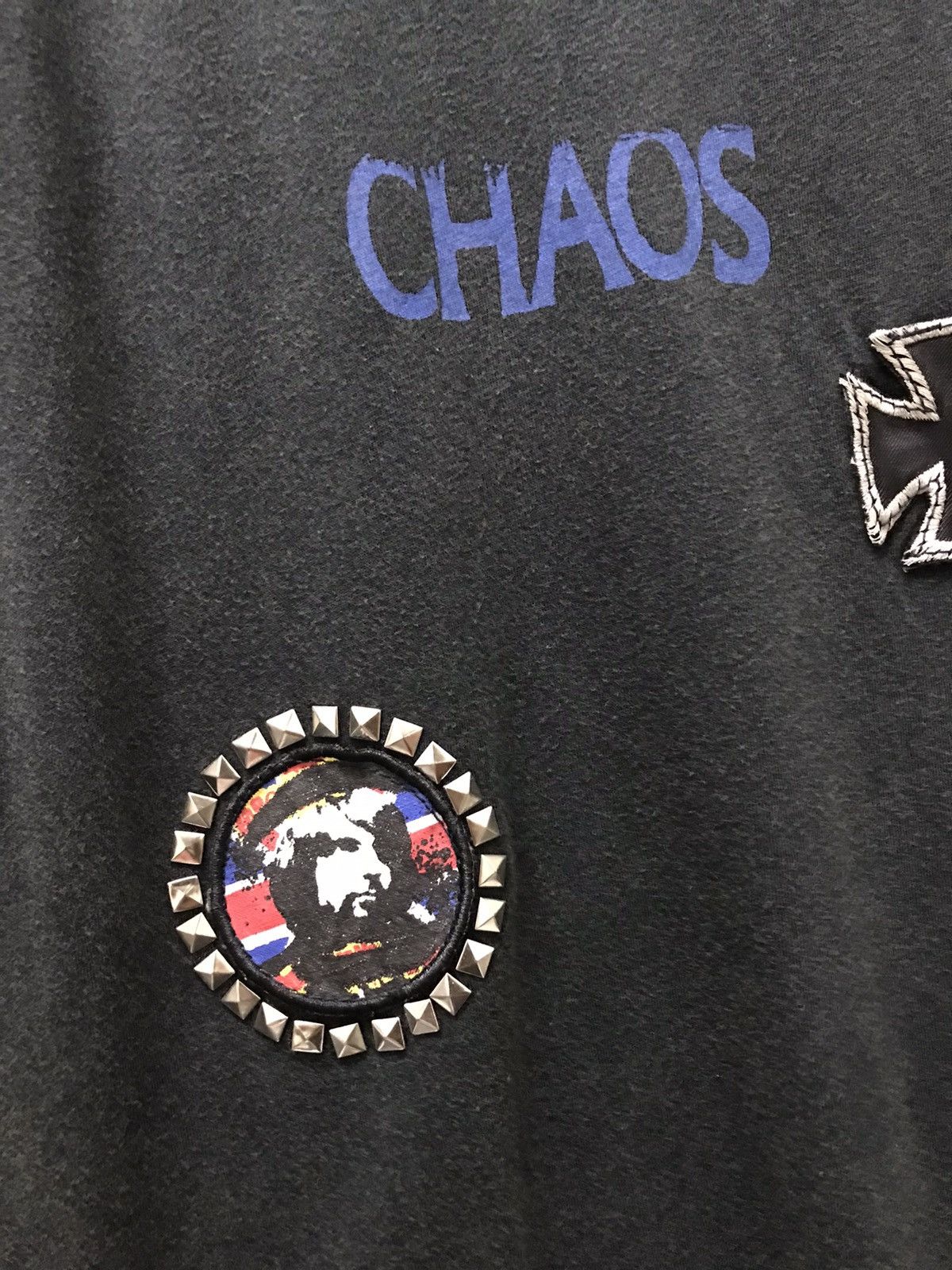 Anarchy Metal Studded Punked tee Goth Chaos