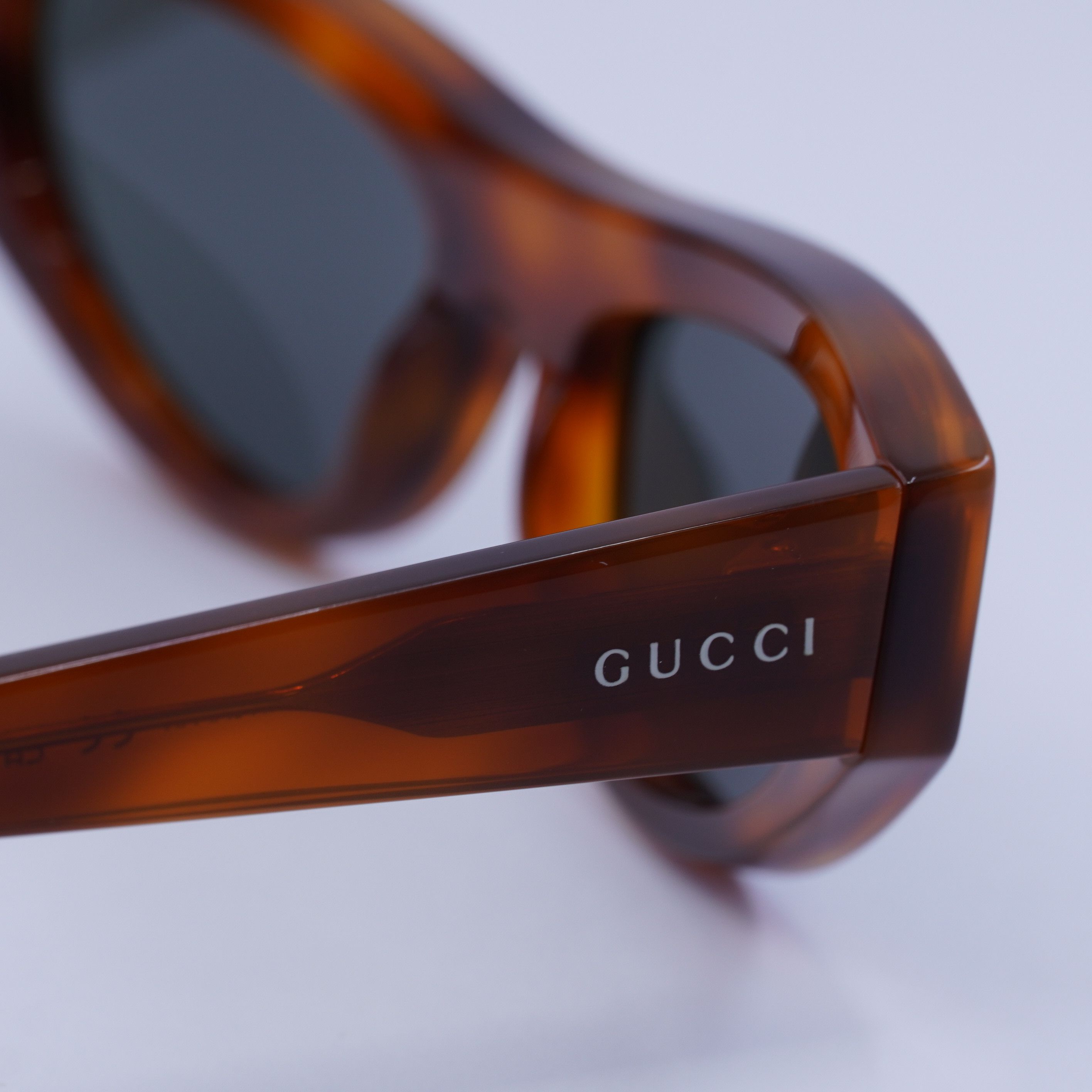 Gucci Gucci GG1919S 004 Sunglasses Havana Cat Eye Frame Size ONE SIZE - 6 Thumbnail