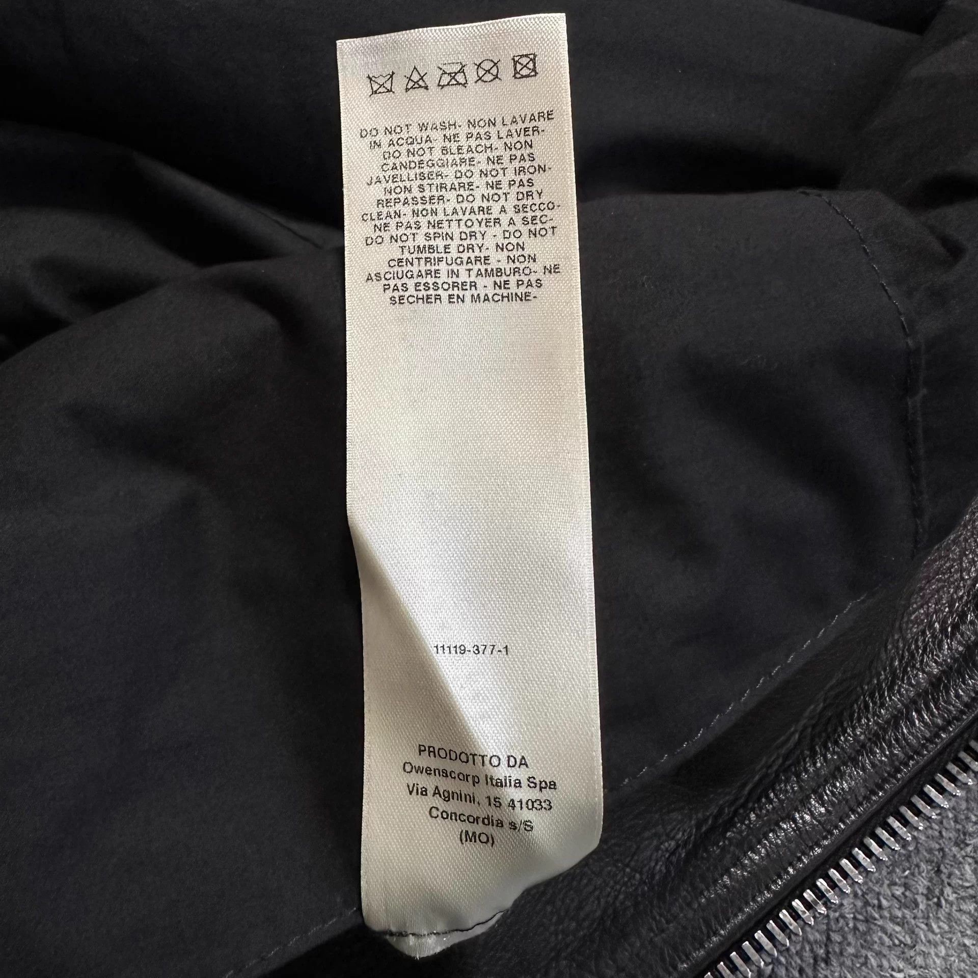 Rick Owens Rick Owens RO Black Stand Collar Leather Jacket Size US XL / EU 56 / 4 - 8 Thumbnail