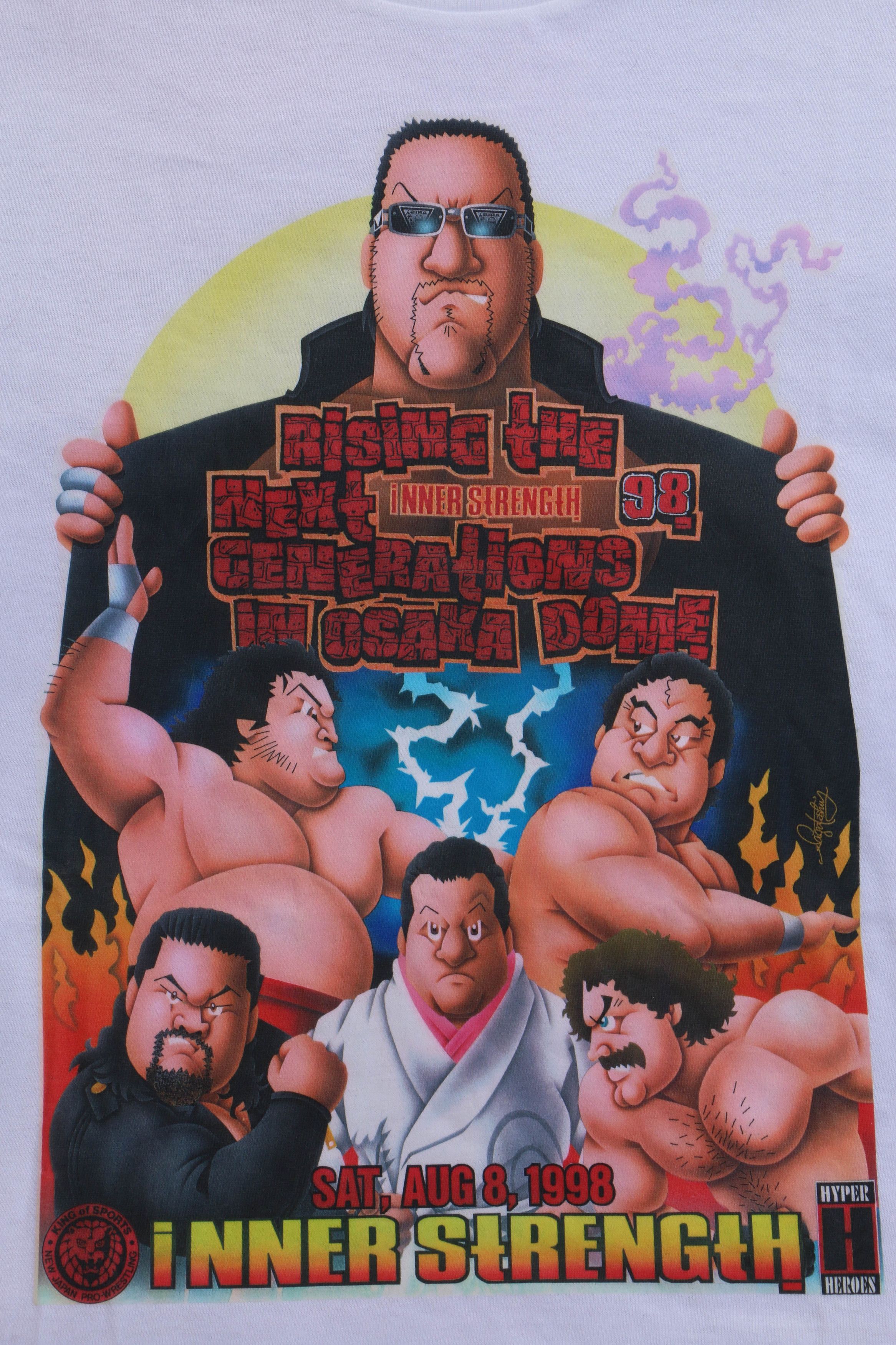 Other Masahiro Chono NJPW Osaka Dome T-Shirt 1998 Size US L / EU 52-54 / 3 - 3 Thumbnail
