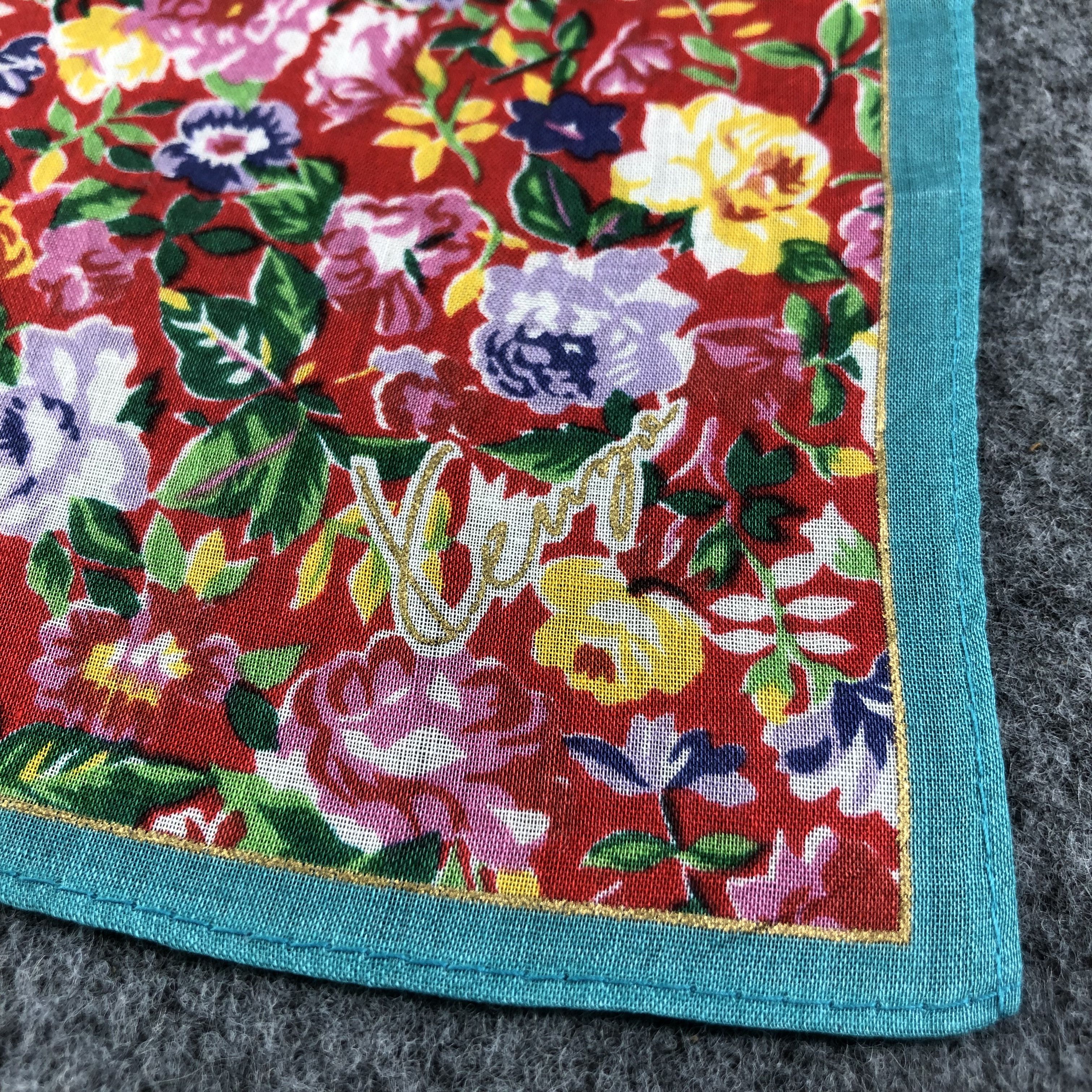 Kenzo Kenzo Floral Handkerchief Neckerchief Bandana H2266 Size ONE SIZE - 4 Thumbnail