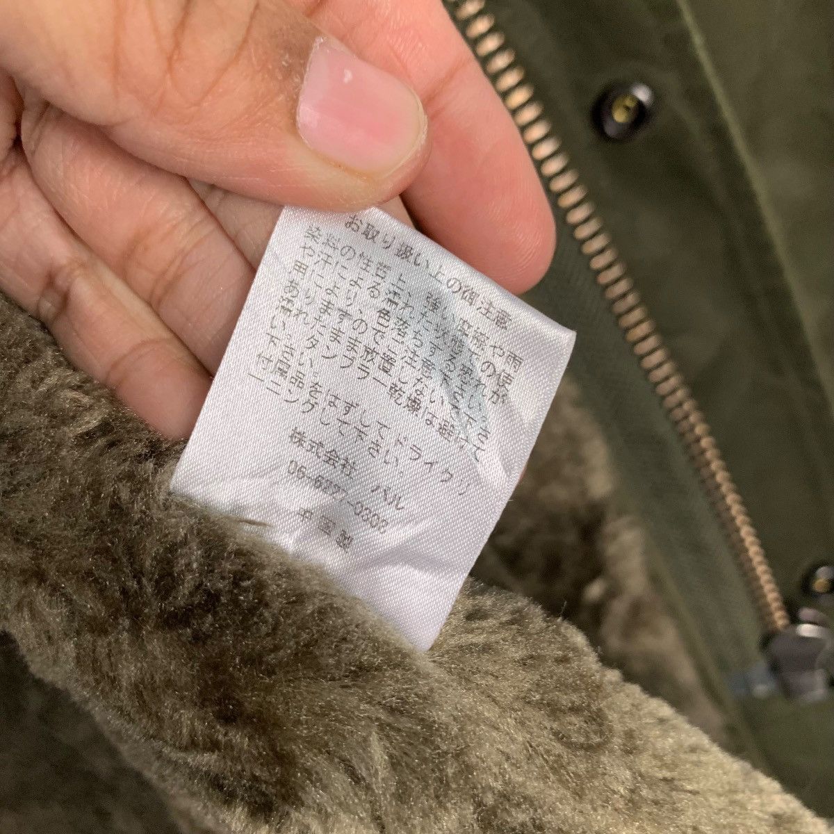 Lui's LUI’S Faux Fur Lined Olive Green Parka Jacket #2506-C113 Size US S / EU 44-46 / 1 - 18 Thumbnail