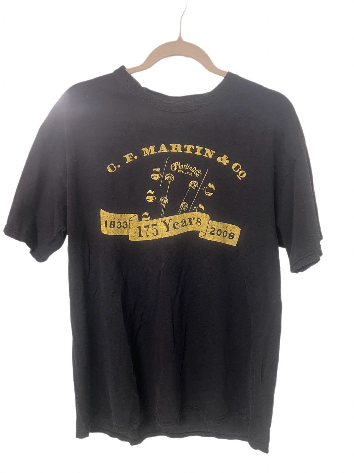 Vintage Vintage C.F. Martin & Co T-Shirt 175 Years Guitar Black Size US L / EU 52-54 / 3 - 1 Thumbnail