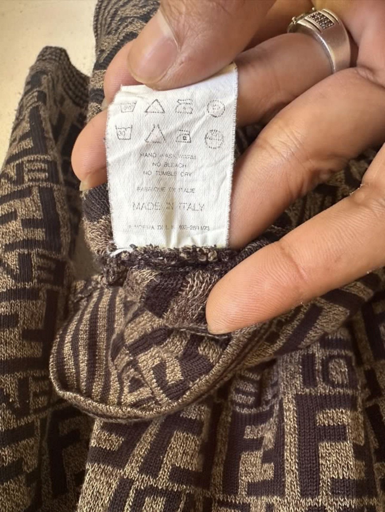 Fendi 🔅Rare🔅 Fendi Knitwear Zucca Monogram Logo Wool Sweater Size US M / EU 48-50 / 2 - 9 Thumbnail