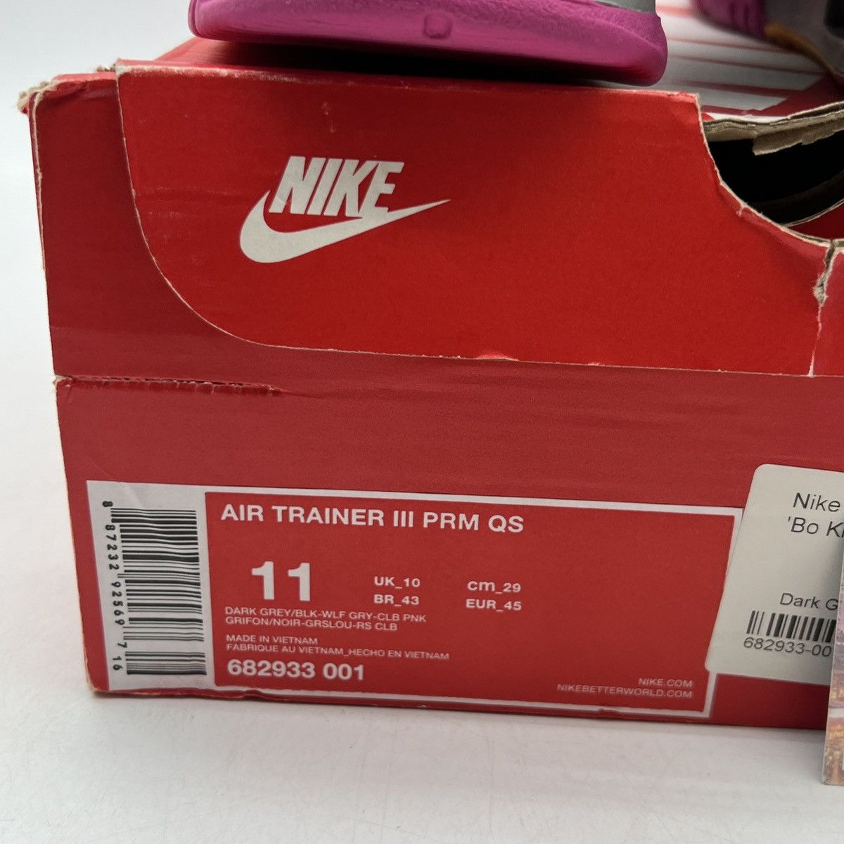 Nike Air trainer 3 Bo knows horse racing Size US 11 / EU 44 - 6 Thumbnail