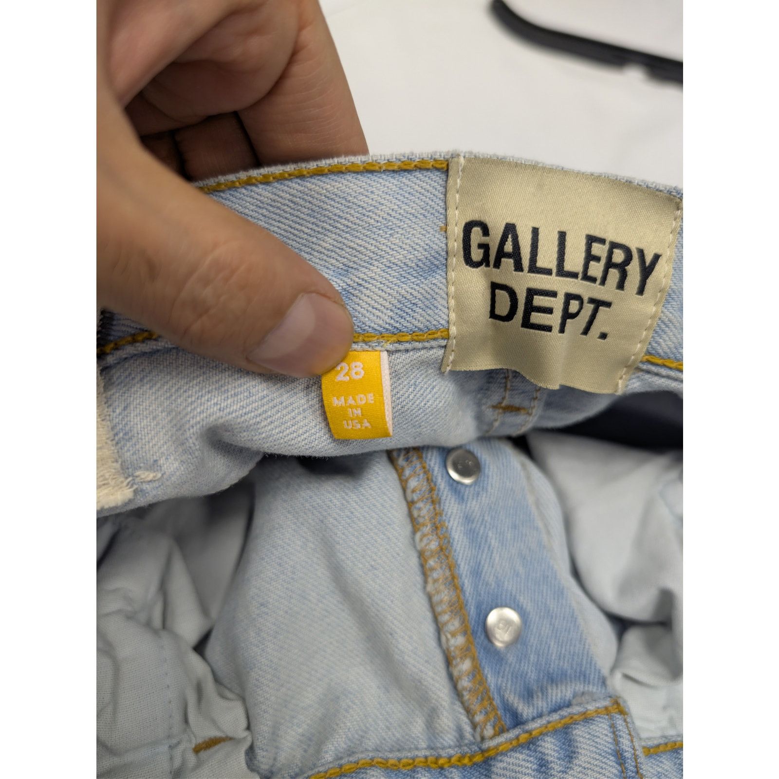 Gallery Dept. o1rshd1 Indigo Denim Jeans in Light Blue Size US 28 / EU 44 - 17 Thumbnail