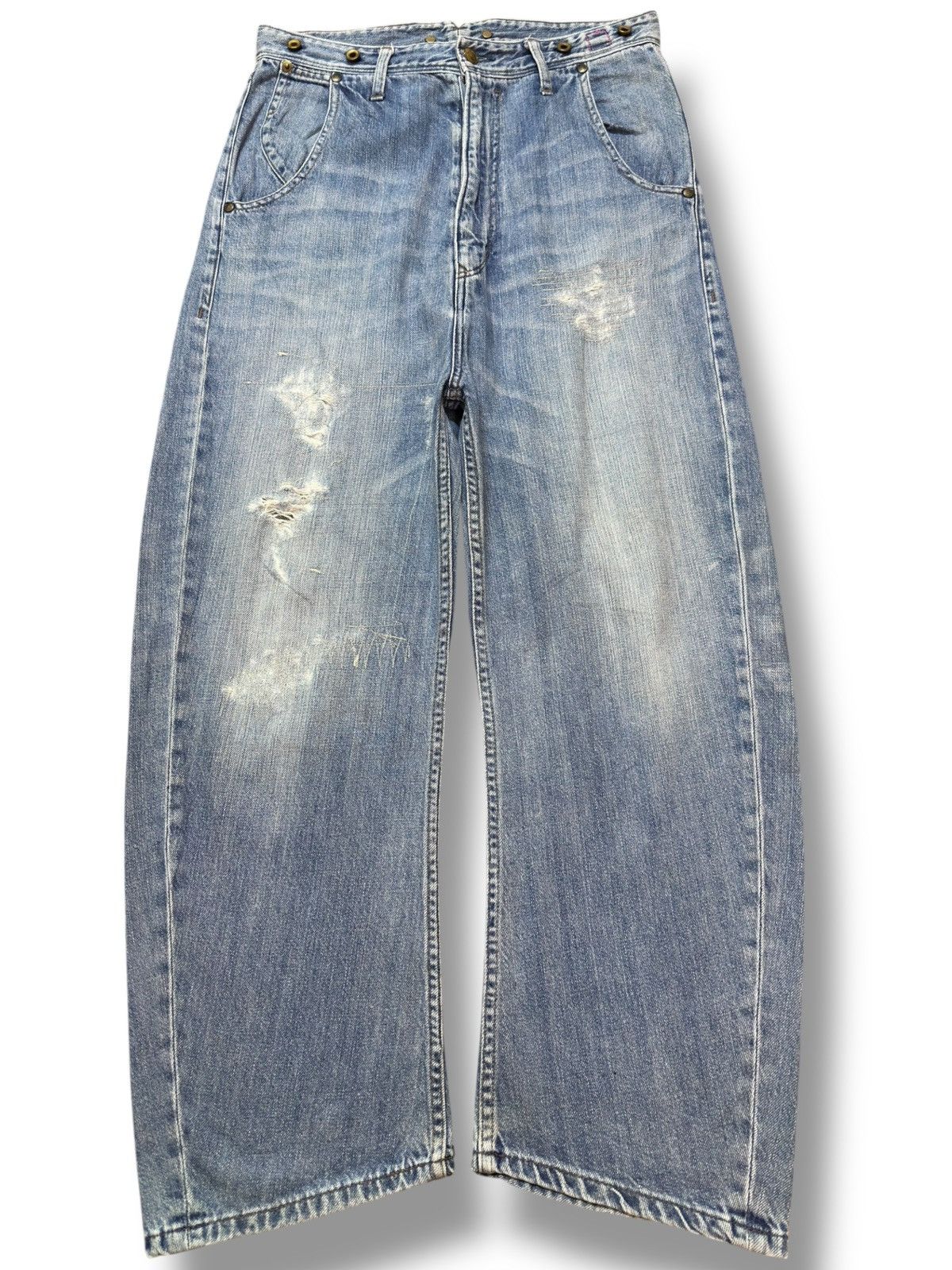 Journal Standard Vintage Journal Standard Baggy Ripped Distressed Denim Size US 31 - 1 Thumbnail