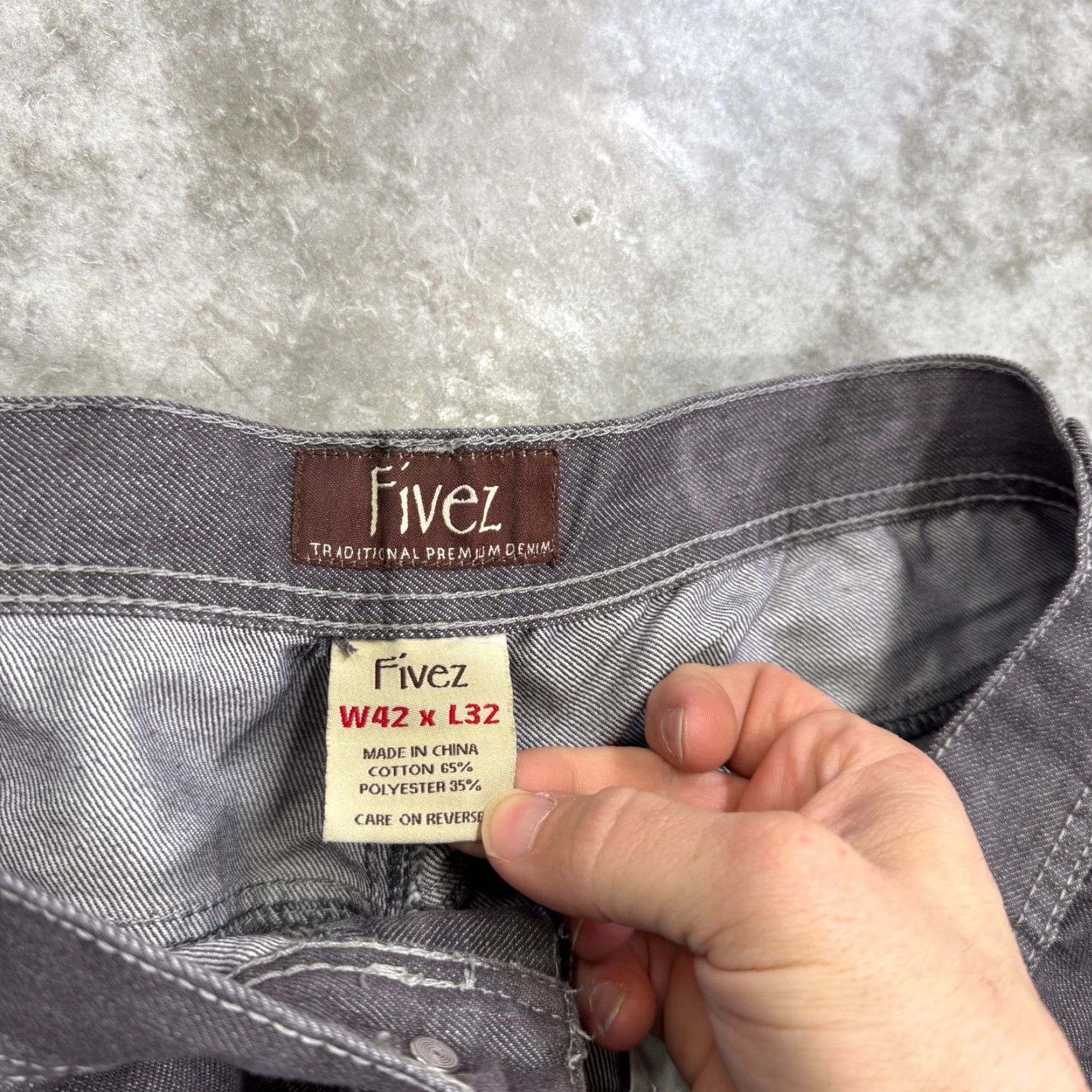 Southpole Southpole jeans Mens 40 x 30 hip hop Fivez baggy Y2K grunge skater straight 5-pocket denim cotton gray Size US 40 / EU 56 - 5 Thumbnail