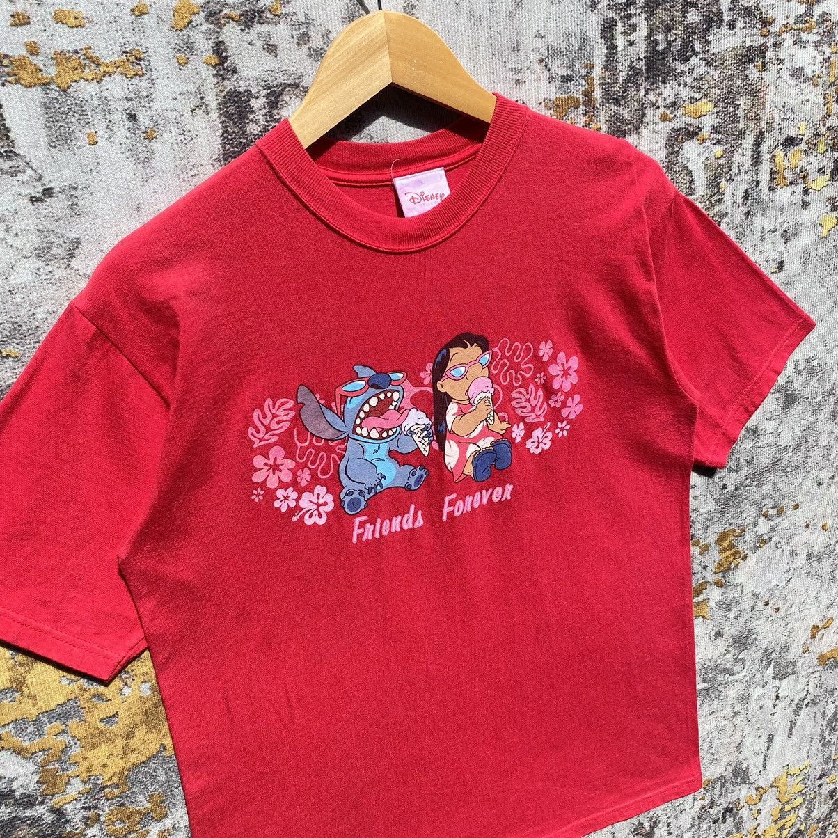 Disney 2000s Vintage lilo & Stich Disney Friends Forever Shirt Size US M / EU 48-50 / 2 - 5 Thumbnail