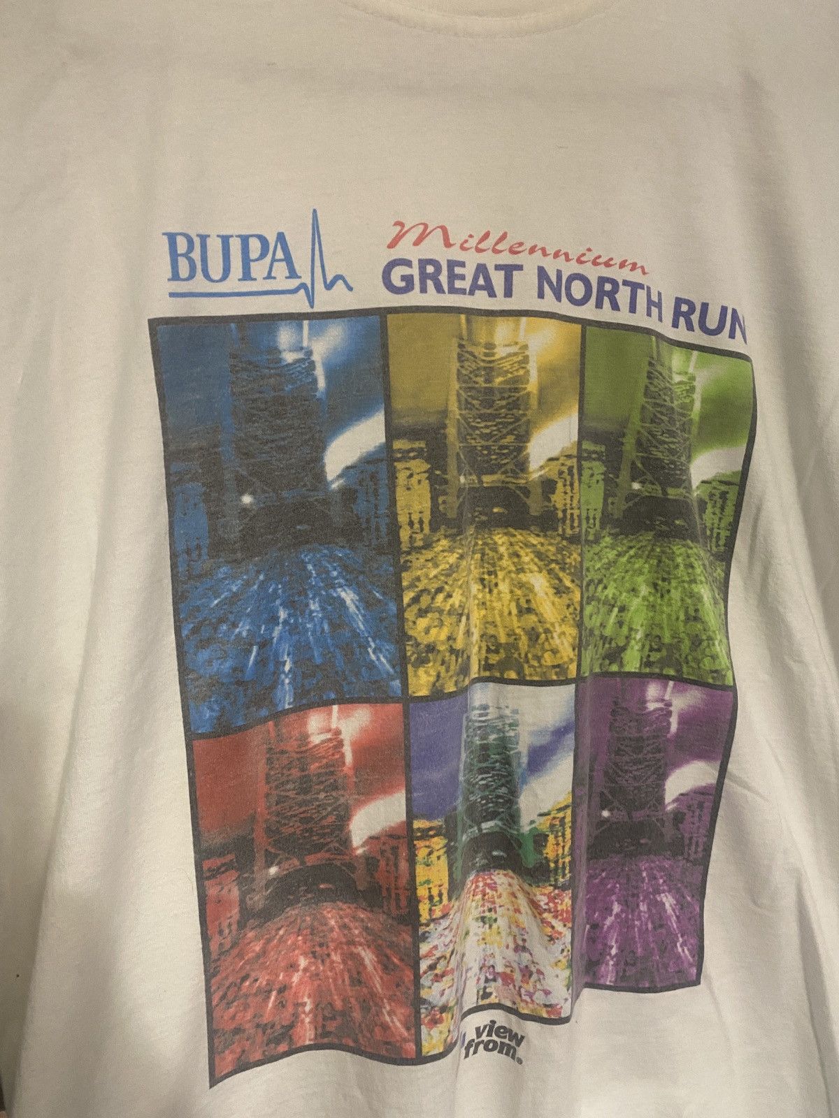 Vintage Vintage Bupa rare Great North Run Series t- shirt Size US M / EU 48-50 / 2 - 3 Thumbnail