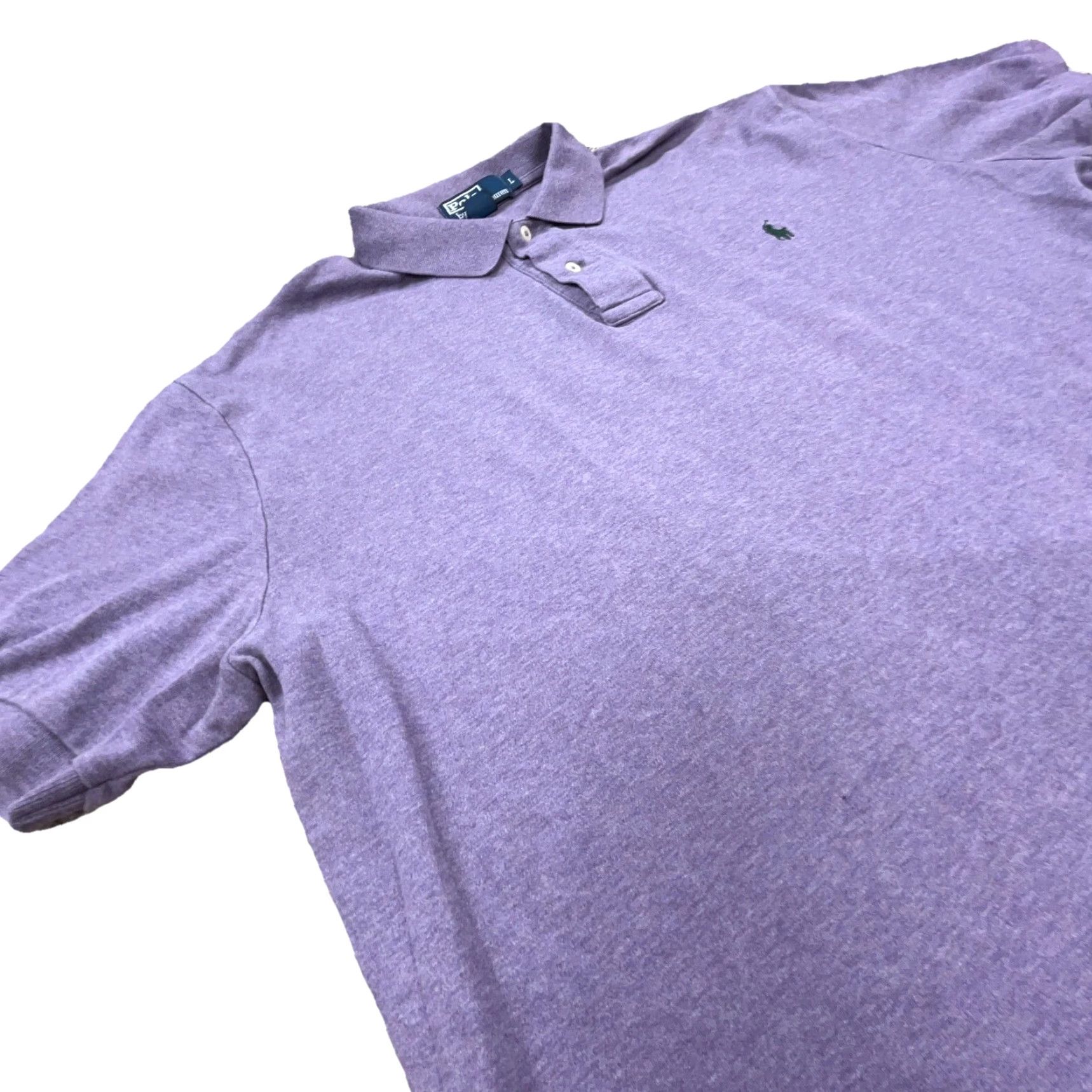 Polo Ralph Lauren Ralph Lauren Polo Shirt Men Large Purple Cotton Golf Rugby Pony Polo Ralph Lauren Shirt Mens L Purple Solid Short Sleeve Knit Jersey Size US L / EU 52-54 / 3 - 4 Thumbnail