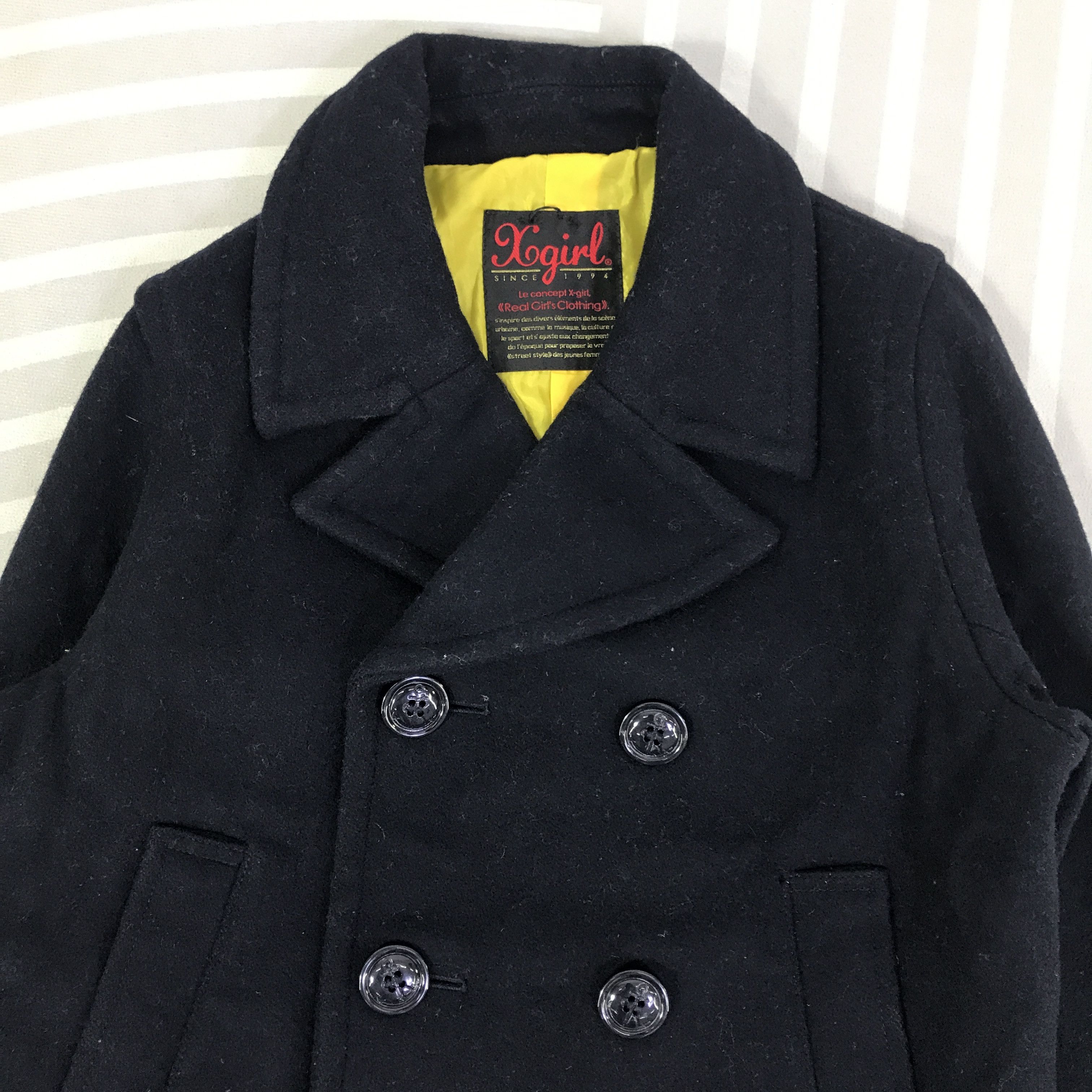 Vintage Vintage X-Girls Wool Coats Jacket K84B12 Size M / US 6-8 / IT 42-44 - 2 Thumbnail