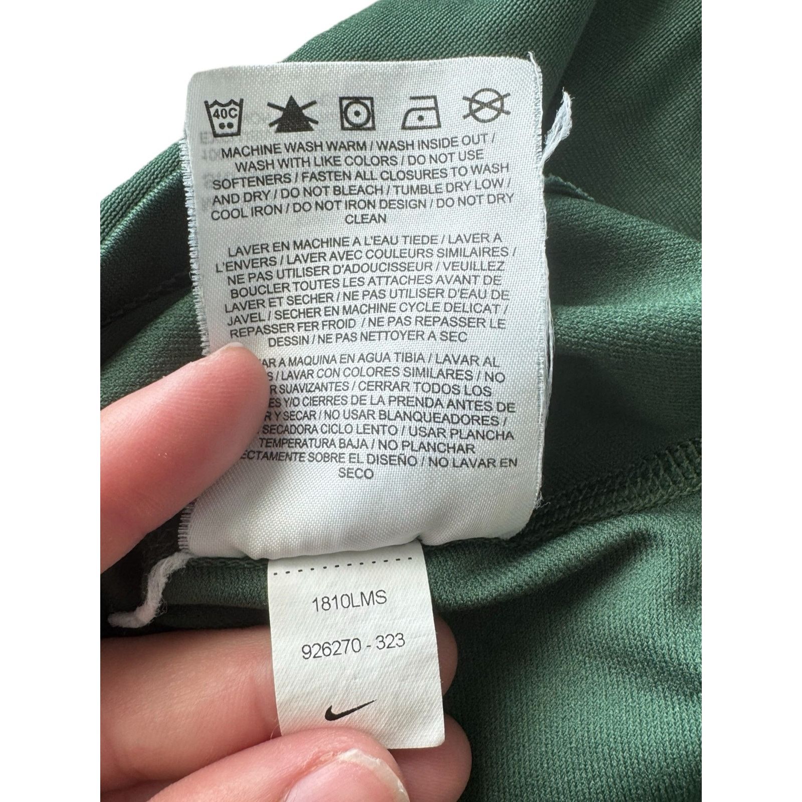 Nike Nike Dri-FIT Quarter Zip Pullover XL Green Athletic Shirt Size US XL / EU 56 / 4 - 5 Thumbnail