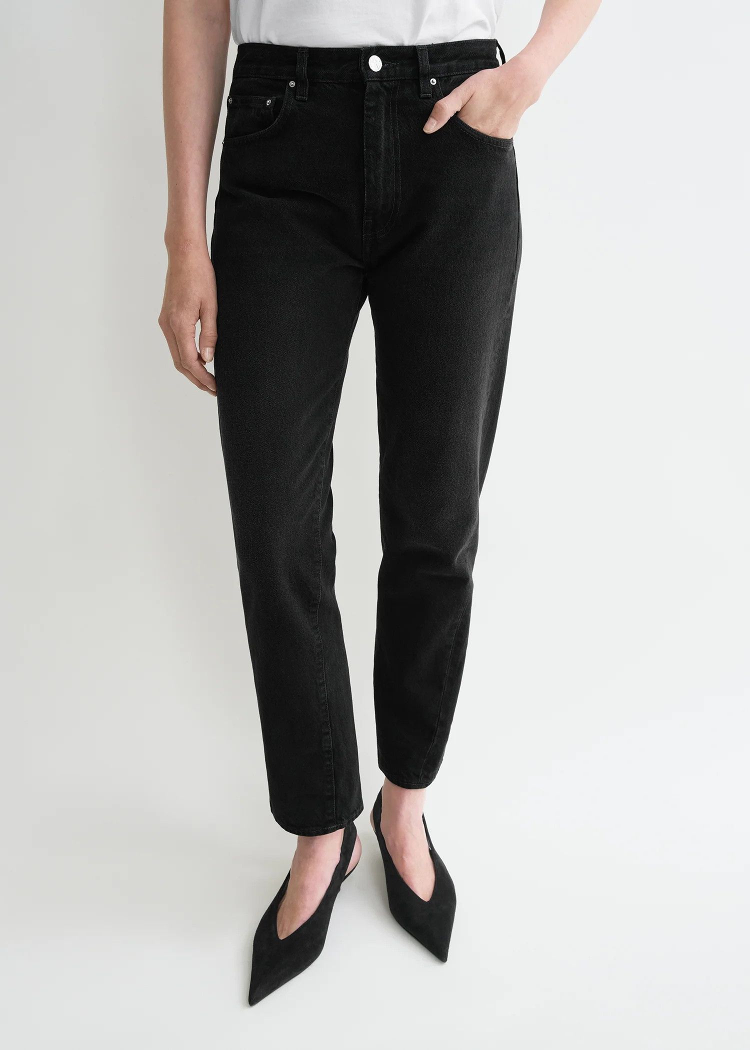 Toteme Toteme Twisted seam denim faded black Jeans Size 25" / US 0 / IT 36 - 1 Thumbnail