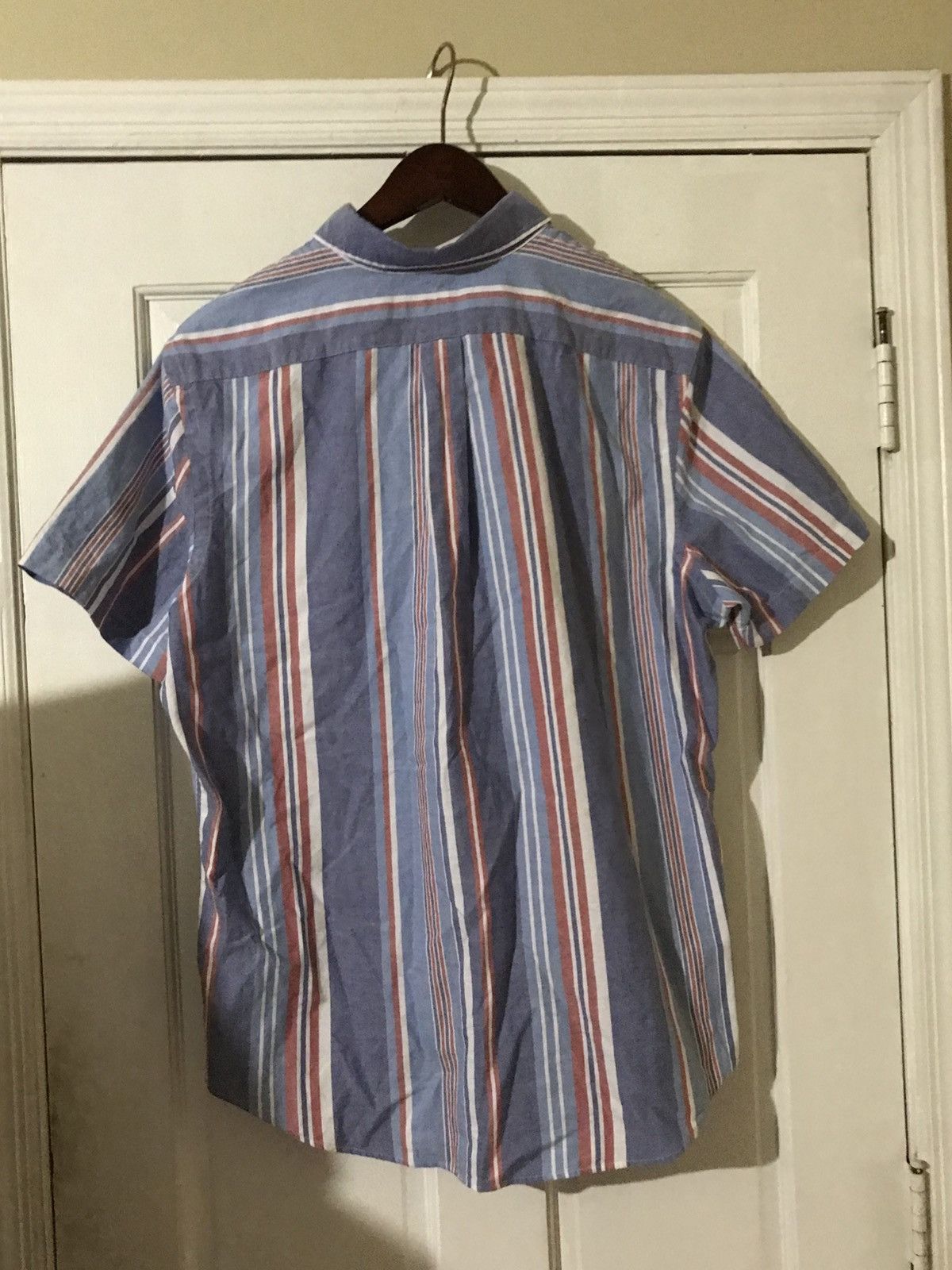 Polo Ralph Lauren Polo Ralph Lauren Blue & Red Striped Button-Down Shirt Sz L Size US L / EU 52-54 / 3 - 3 Thumbnail