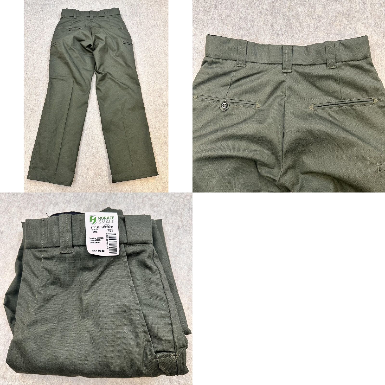 Olive Horace Small Pants Mens 30 Olive Green Uniform Work Stretch NP20062 NWT Size US 30 / EU 46 - 8 Thumbnail