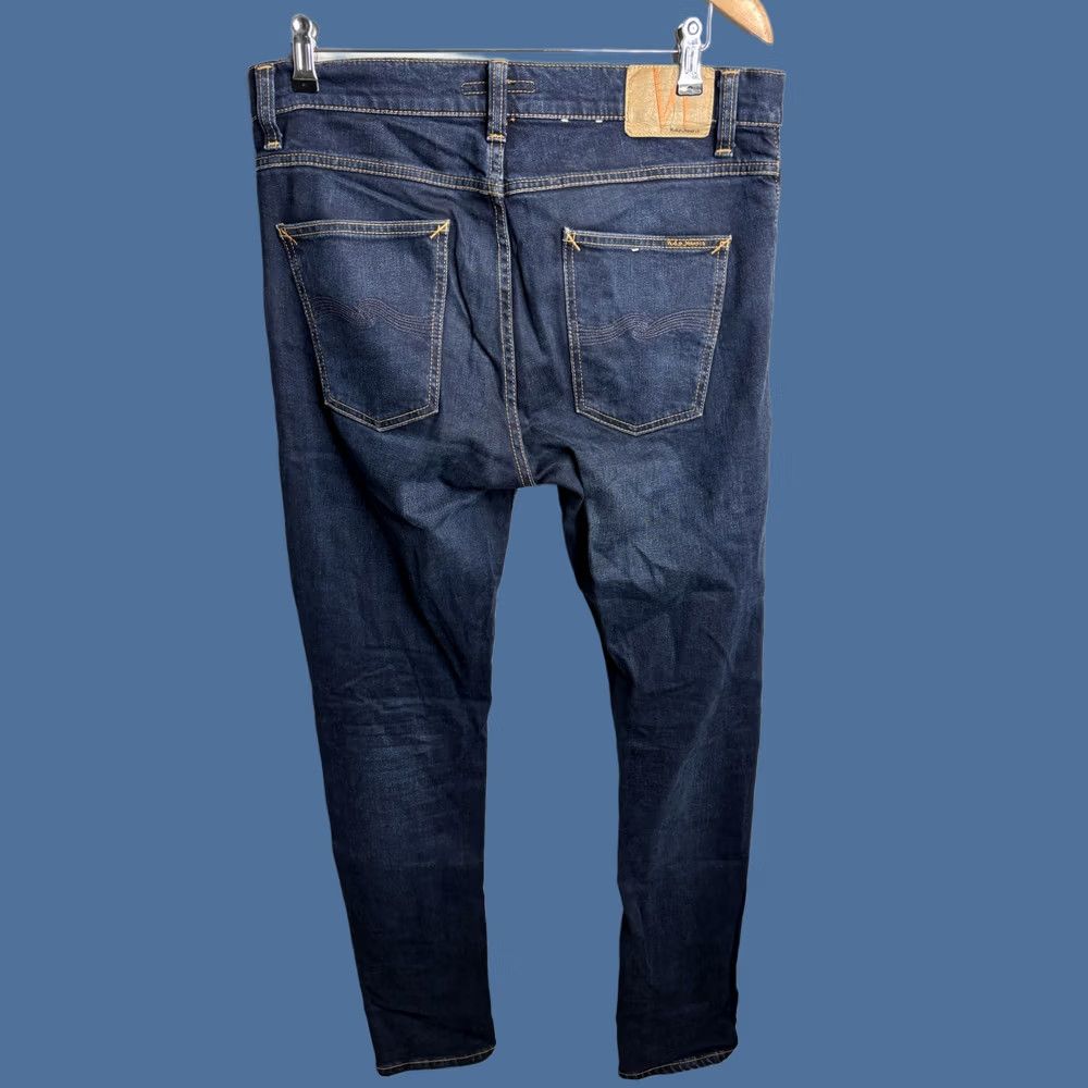 Nudie Jeans Nudie Jeans Co Jeans Mens 32x34 Denim Slim Fit Tapered Leg Dark Wash Faded Jeans Size US 32 / EU 48 - 1 Thumbnail