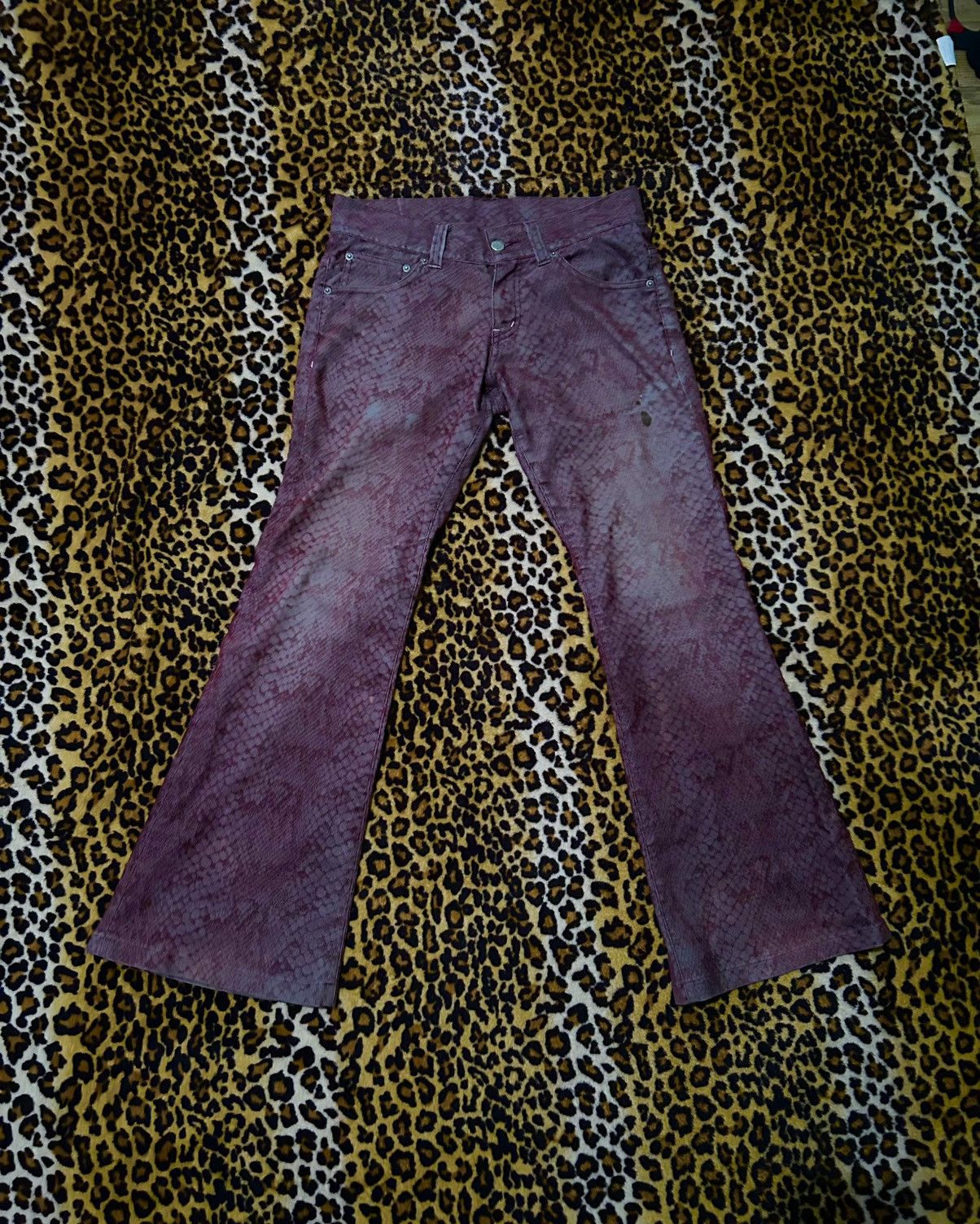 Tornado Mart Tornado Mart Snake Skin bootcut Size US 30 / EU 46 - 1 Thumbnail