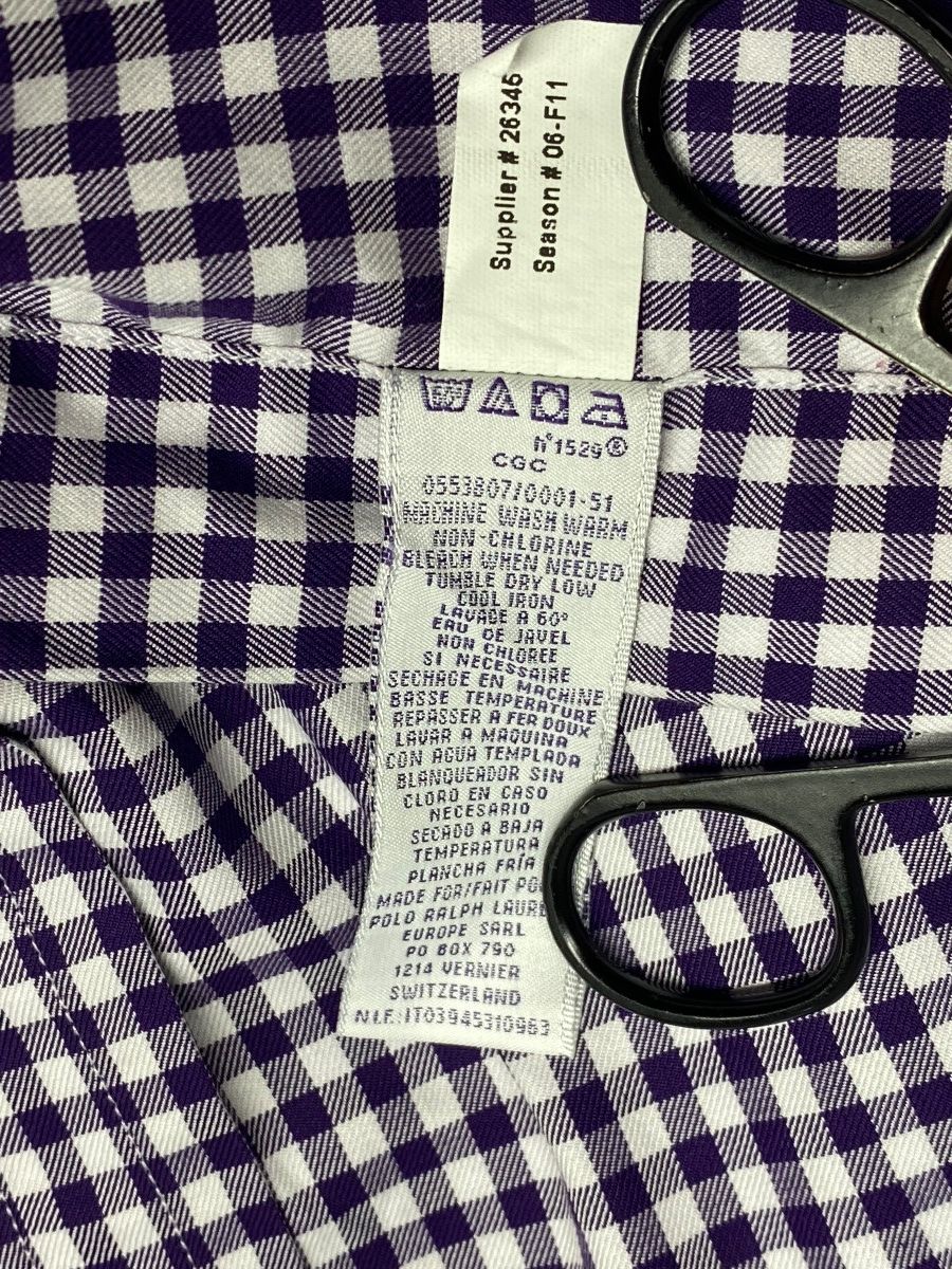 Ralph Lauren × Ralph Lauren Purple Label 🔥 RALPH LAUREN PURPLE LABEL GINGHAM Y2K MADE IN ITALY VIBE Size US M / EU 48-50 / 2 - 22 Thumbnail