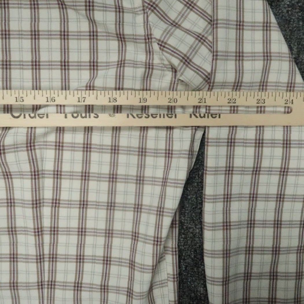 Mizzen+Main Mizzen+Main Shirt Mens M Brown Plaid Button-Up Slim Fit Casual Long Sleeve Beige Xs S? Size US M / EU 48-50 / 2 - 6 Thumbnail