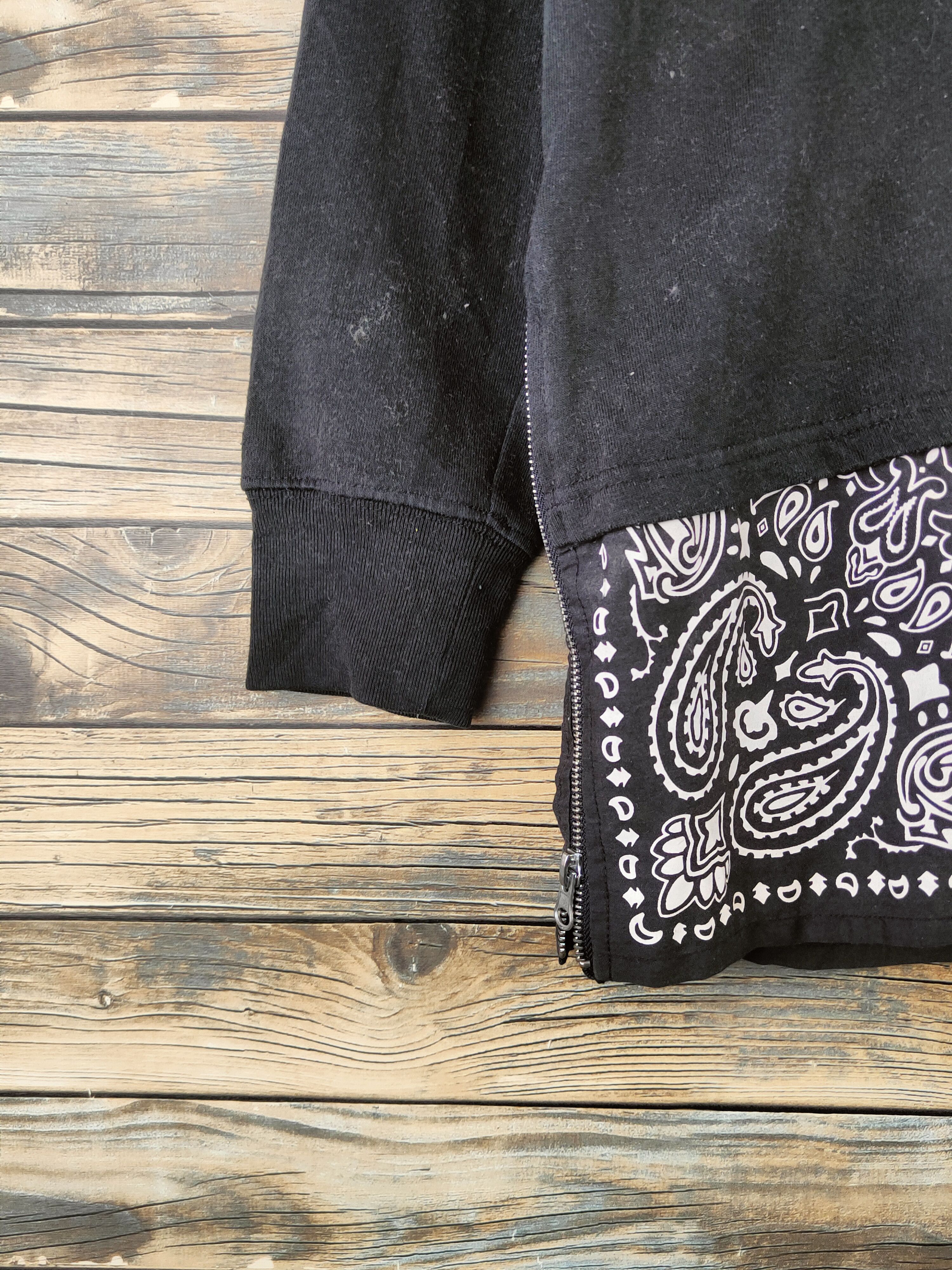Japanese Brand SUPER RARE 💥 Modish Gaze Black Hoodie Sweatshirt Size M / US 6-8 / IT 42-44 - 5 Thumbnail