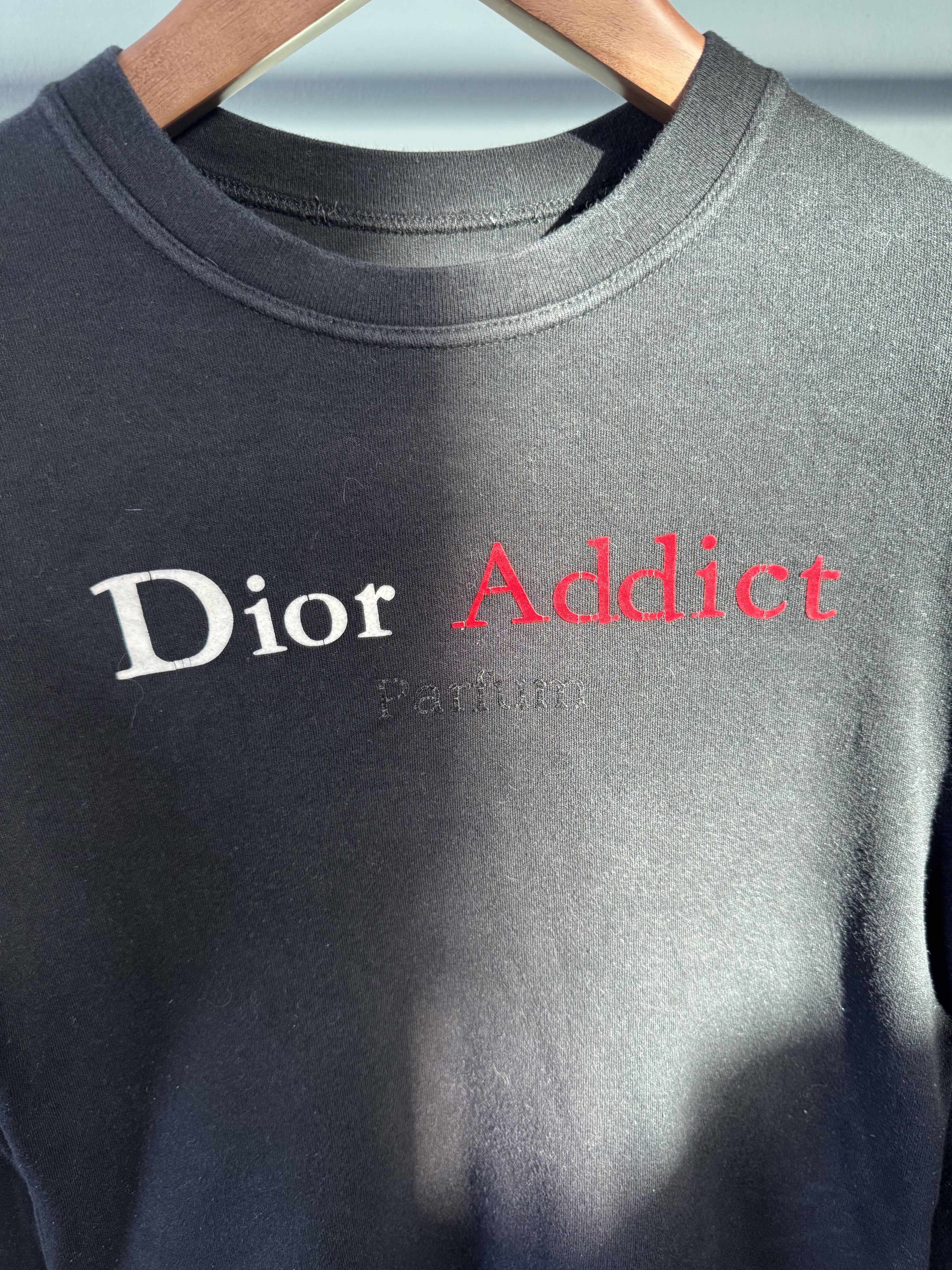 Christian Dior Monsieur Christian Dior " Dior Addict Parfum " Long Sleeve T Shirt Size M / US 6-8 / IT 42-44 - 5 Thumbnail