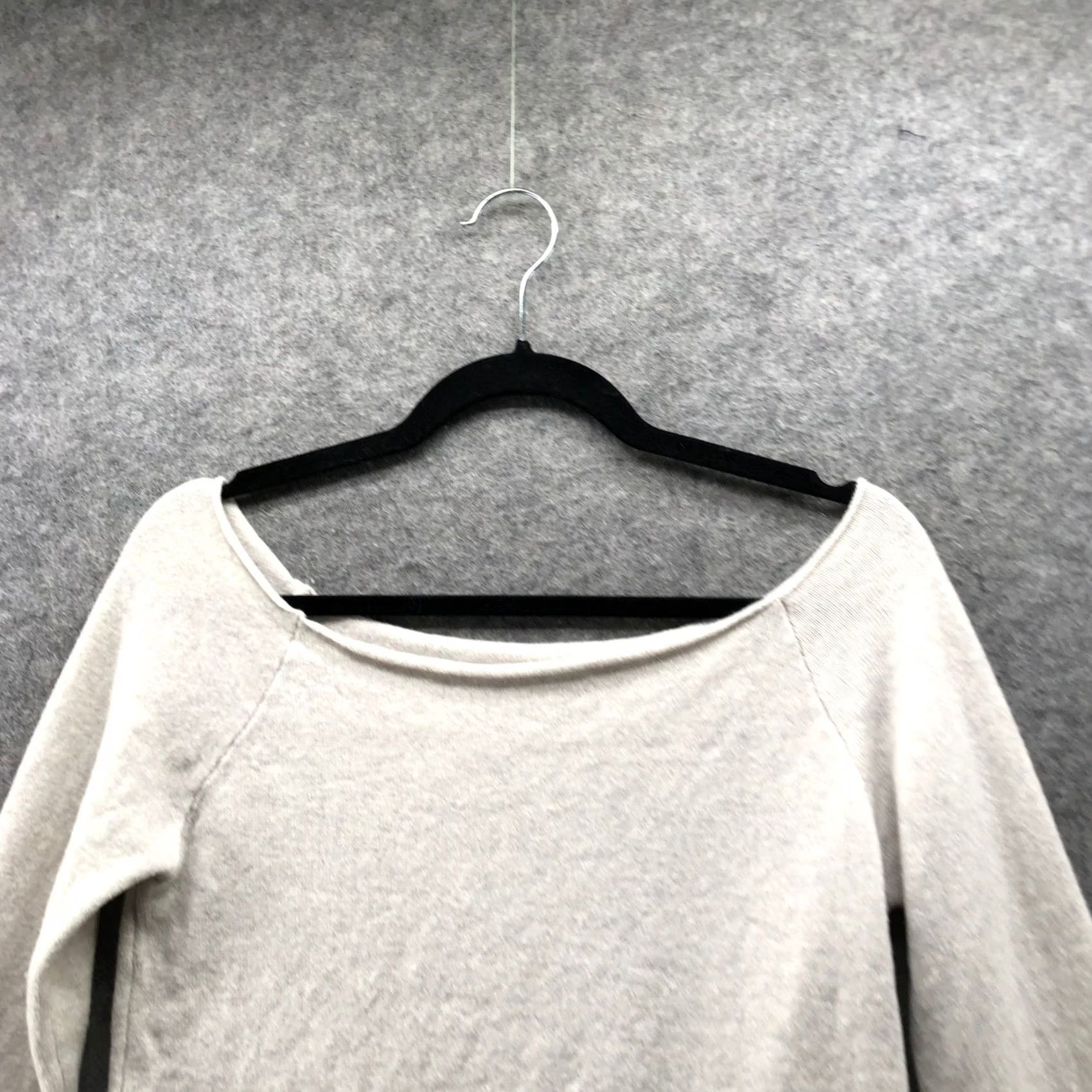 Brandy Melville Brandy Melville Merino Wool Sweater Womens One Size Off Shoulder Boat Neck Beige Size ONE SIZE - 3 Thumbnail