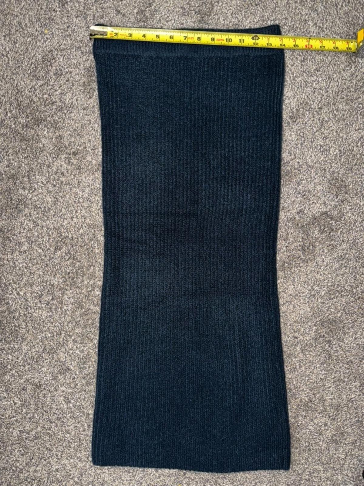 Asos ASOS Design Knit Midi Skirt in Dark Navy (US 4) Size 27" / US 4 / IT 40 - 6 Thumbnail