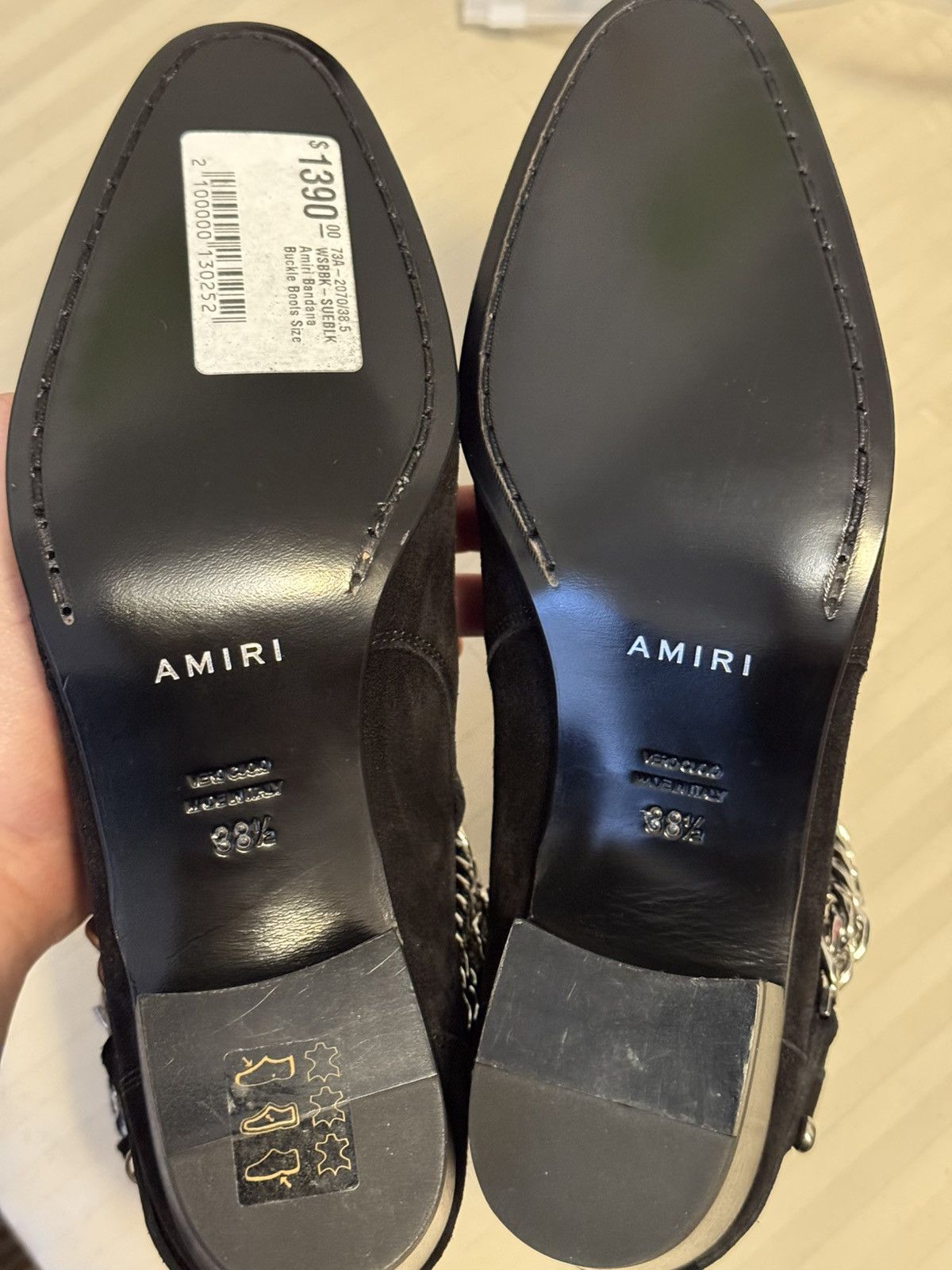 Amiri 🔥Brand New🔥Bandana Buckle Suede Boot Size US 8.5 / IT 38.5 - 6 Thumbnail