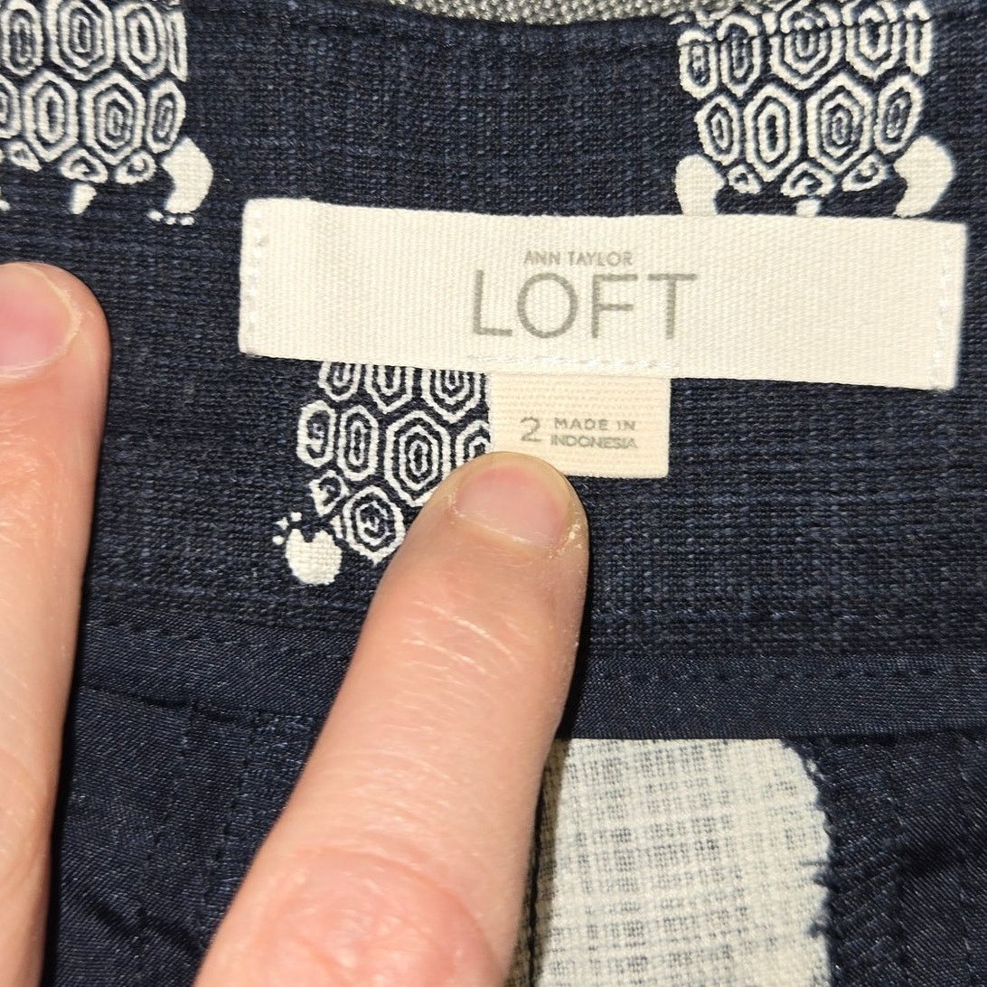 Loft Ann Taylor Loft turtle print The Riveria Short sz 2 Size 26" / US 2 / IT 38 - 6 Thumbnail