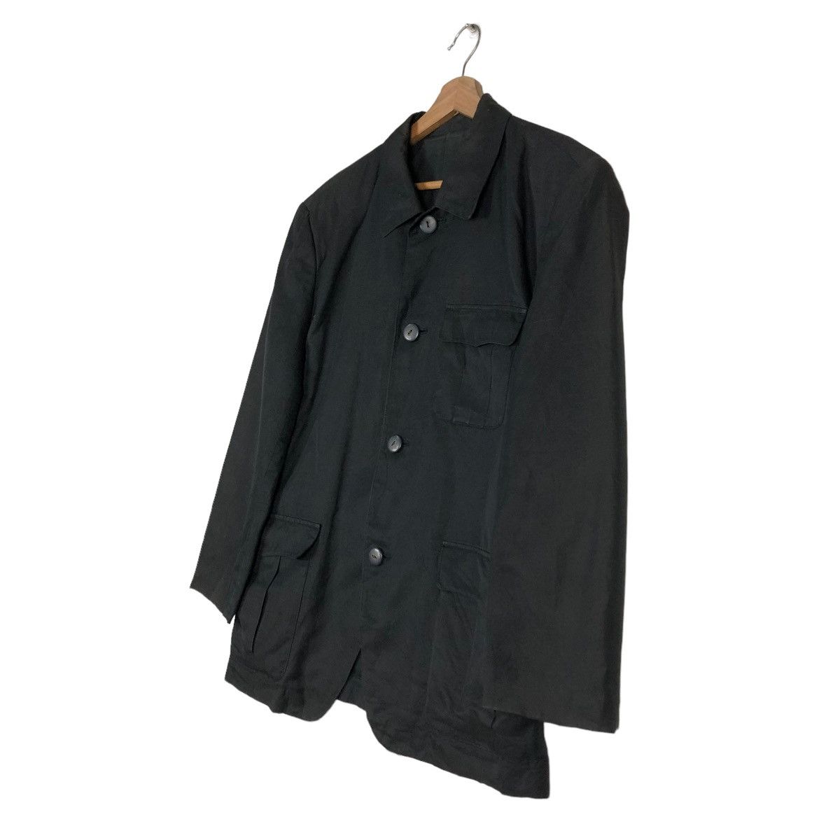 Issey Miyake 🔥RICH BLACK ICONIC CHORE JACKET ISSEY MIYAKE CARGO POCKETS Size US M / EU 48-50 / 2 - 2 Thumbnail