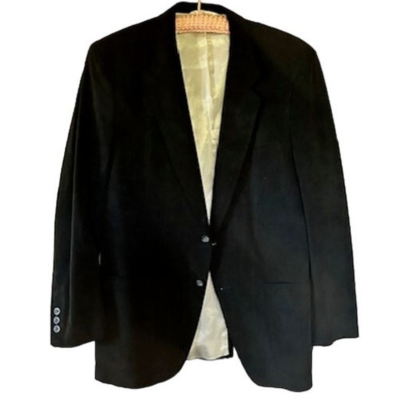 Other Men’s Vintage Black Suede Jacket – USA Made – Size L Size 40R - 2 Thumbnail