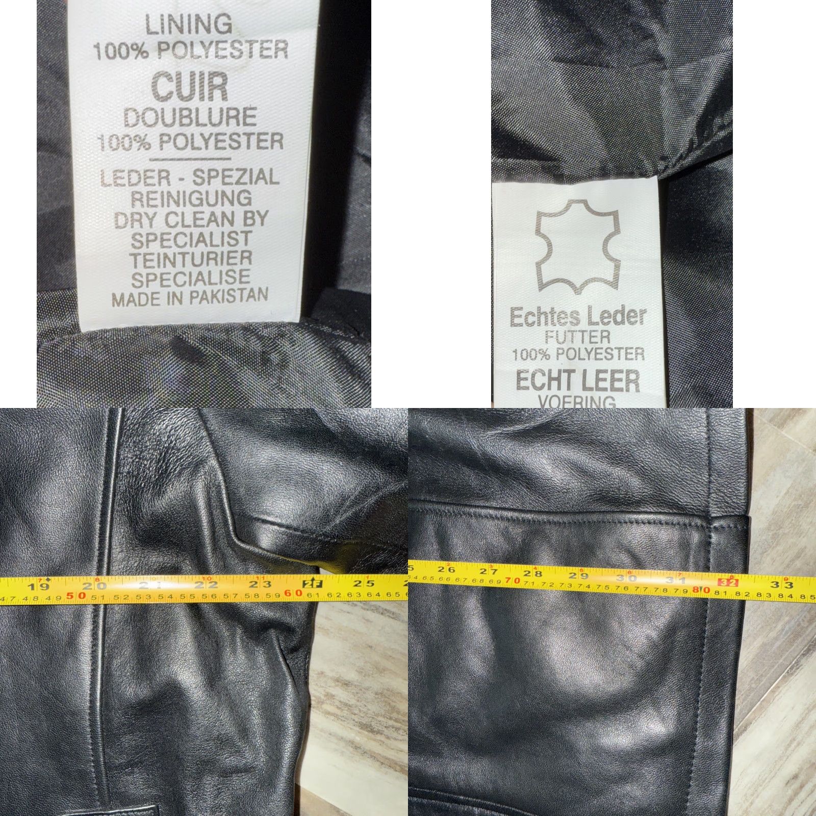 Vintage VINTAGE? No. Black Leather Jacket XL Men's Mid-Length Lightweight Soft Casual Coat with Pockets Zip Button Size US XL / EU 56 / 4 - 9 Thumbnail