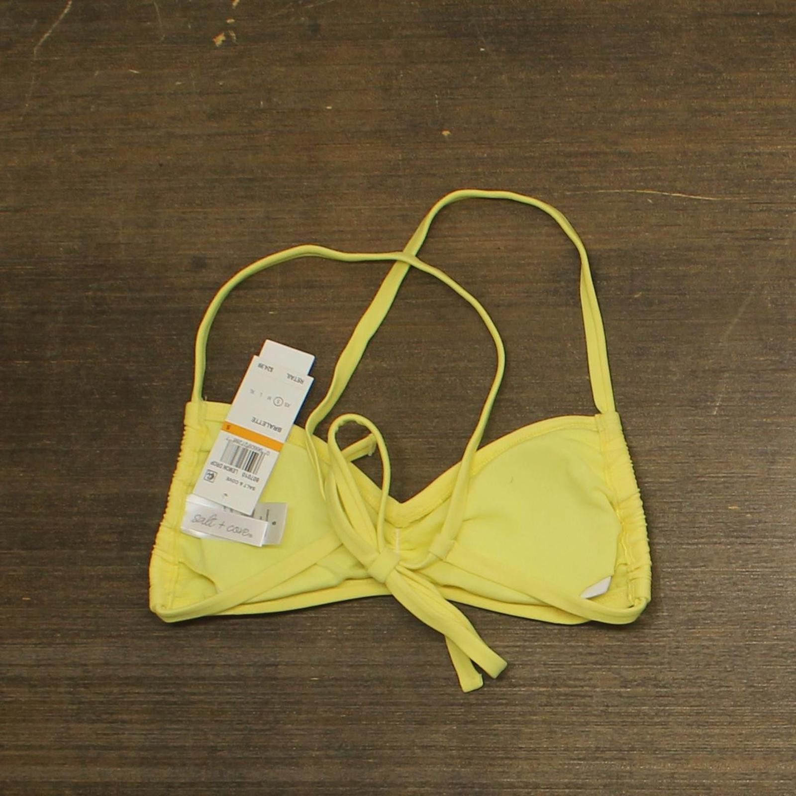 Other Salt + Cove Sweetheart Bikini Top Swim Lemon Drop Yellow S Size ONE SIZE - 2 Thumbnail
