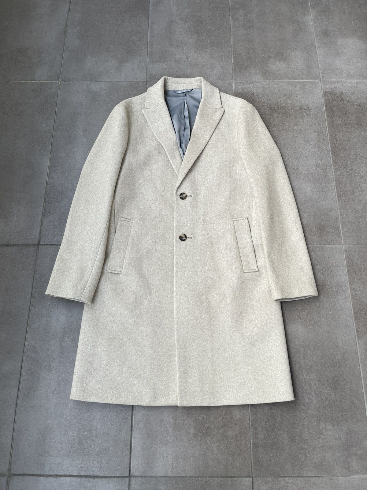 Other !DS! AW23 Isaac Dewhirst Beige Wool Coat Size US M / EU 48-50 / 2 - 7 Thumbnail