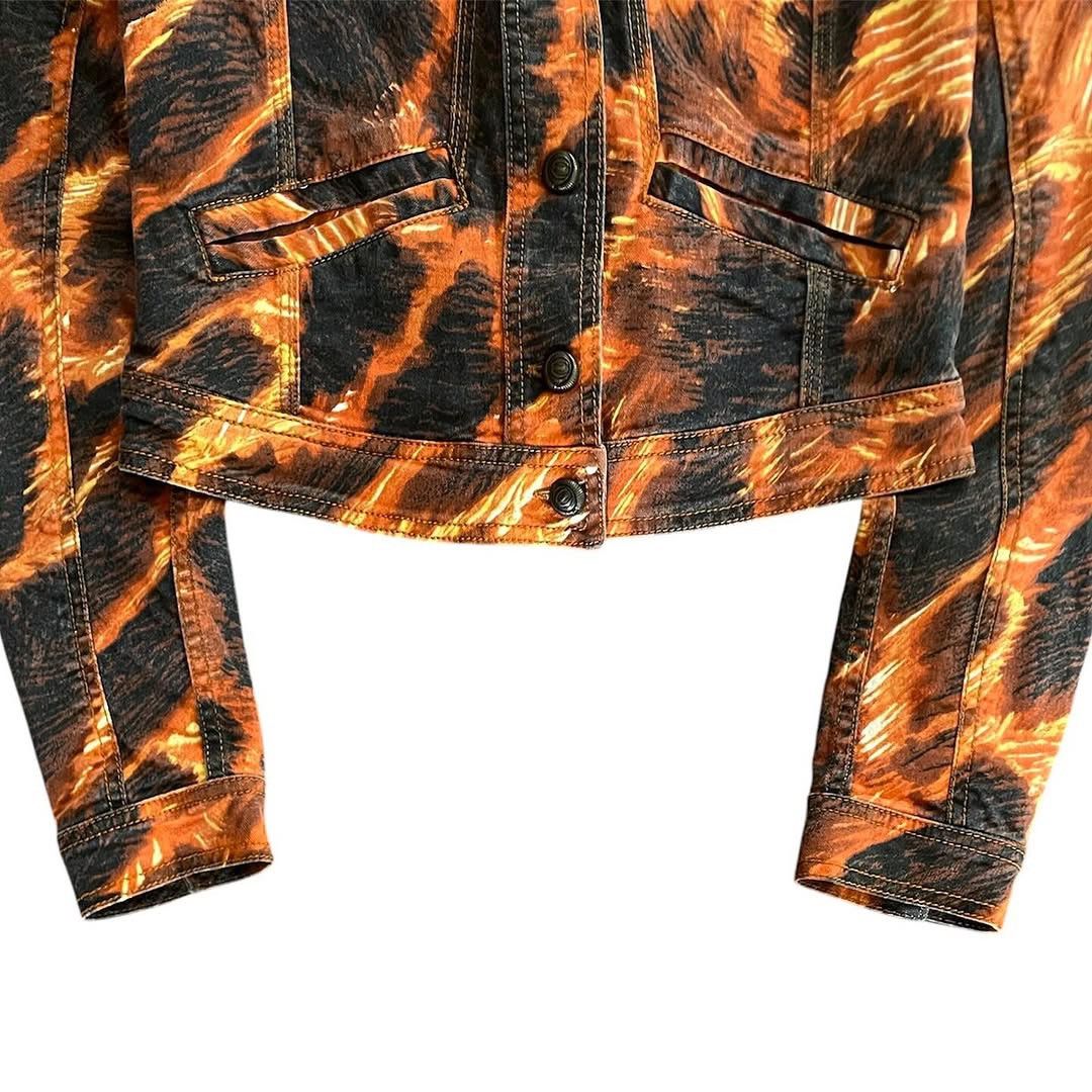 Just Cavalli 🛒SENDOFFER🛒Just Cavalli Cotton Animal Printed Denim Jacket Size S / US 4 / IT 40 - 5 Thumbnail