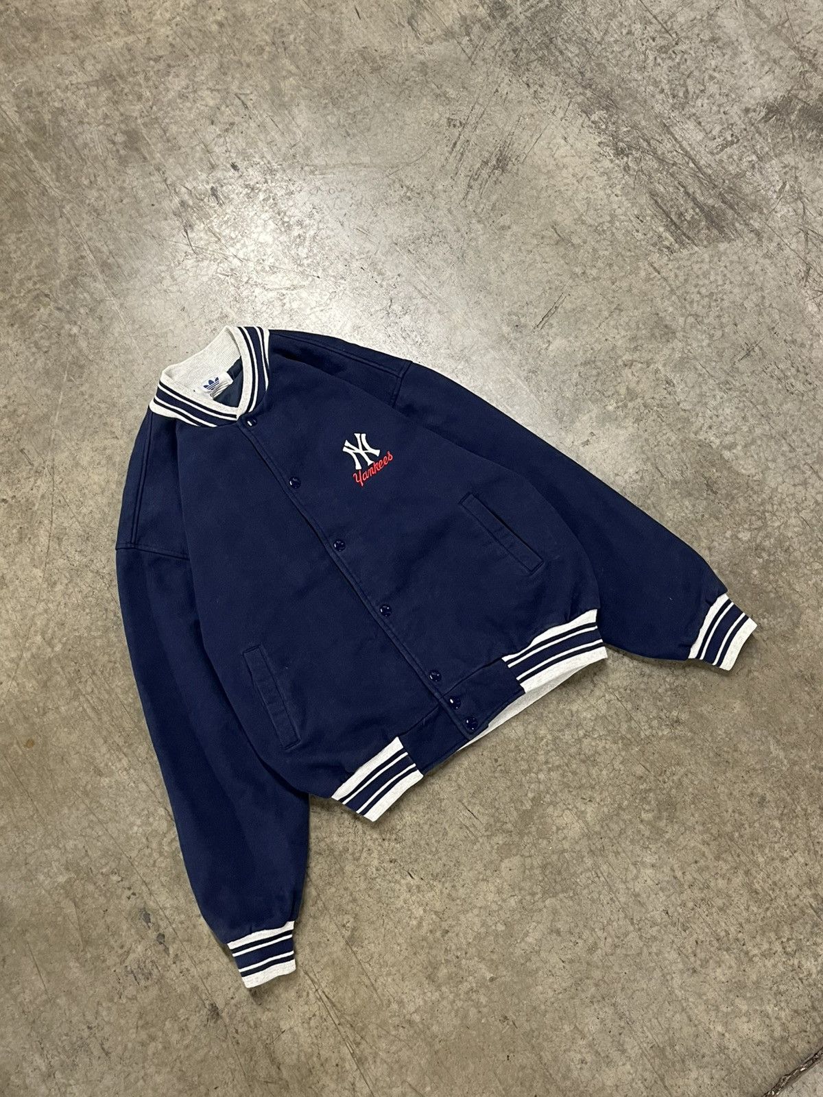 Vintage Vintage Yankees 90s sweatshirt bomber jacket rare hype Size US XL / EU 56 / 4 - 4 Thumbnail