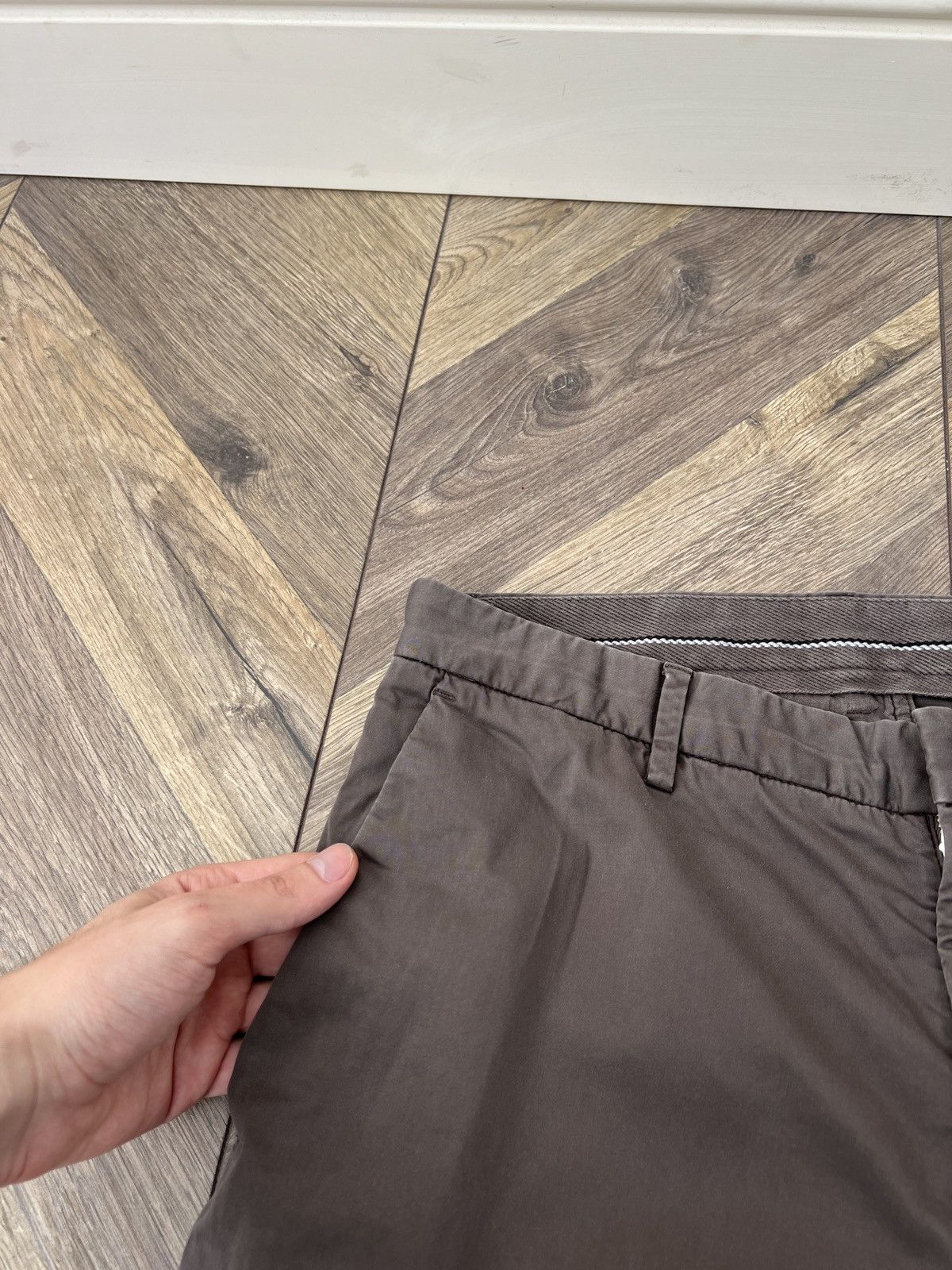 Z Zegna Vintage Z Zegna Men’s Brown Slim Fit Chino Pants Size US 32 / EU 48 - 3 Thumbnail
