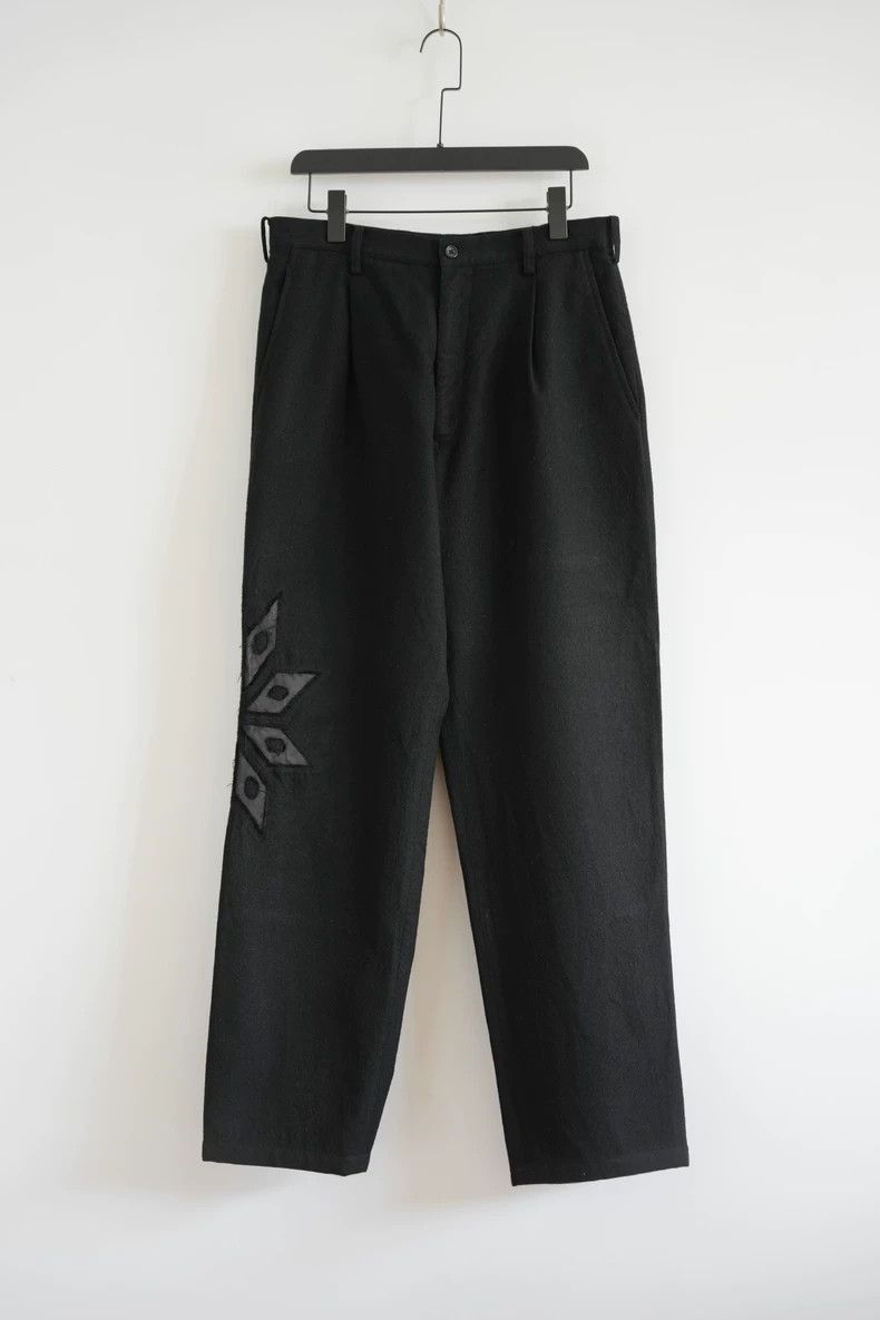 Yohji Yamamoto Yohji Yamamoto Yohji Yamamoto Leather Flower Pants Size US 26 / EU 42 - 1 Thumbnail