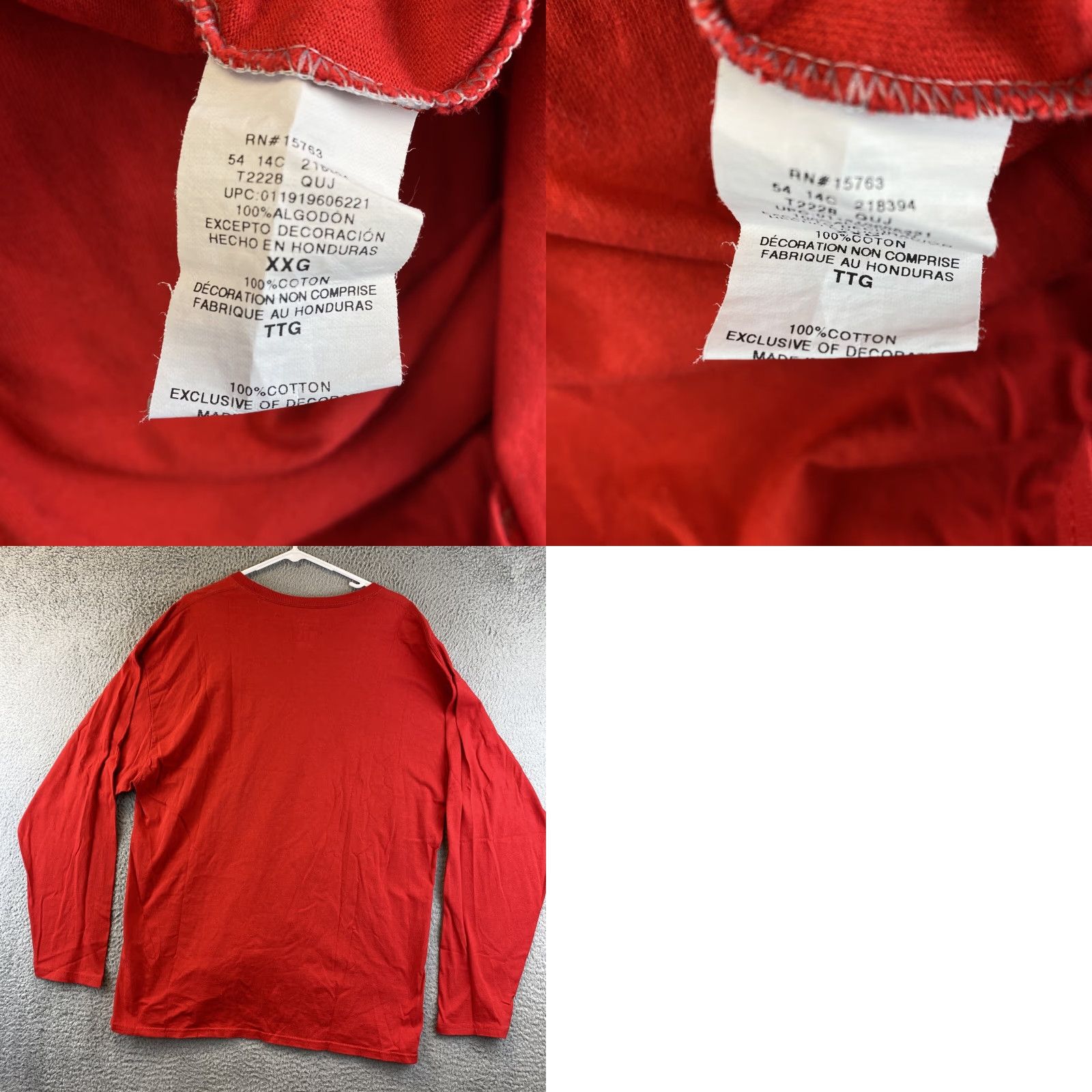 Champion Champion Men’s Graphic Logo Shirt Long Sleeve XX-Large Red 90-66 XXL / Red Champion 90-66 Shirt Size US XXL / EU 58 / 5 - 8 Thumbnail