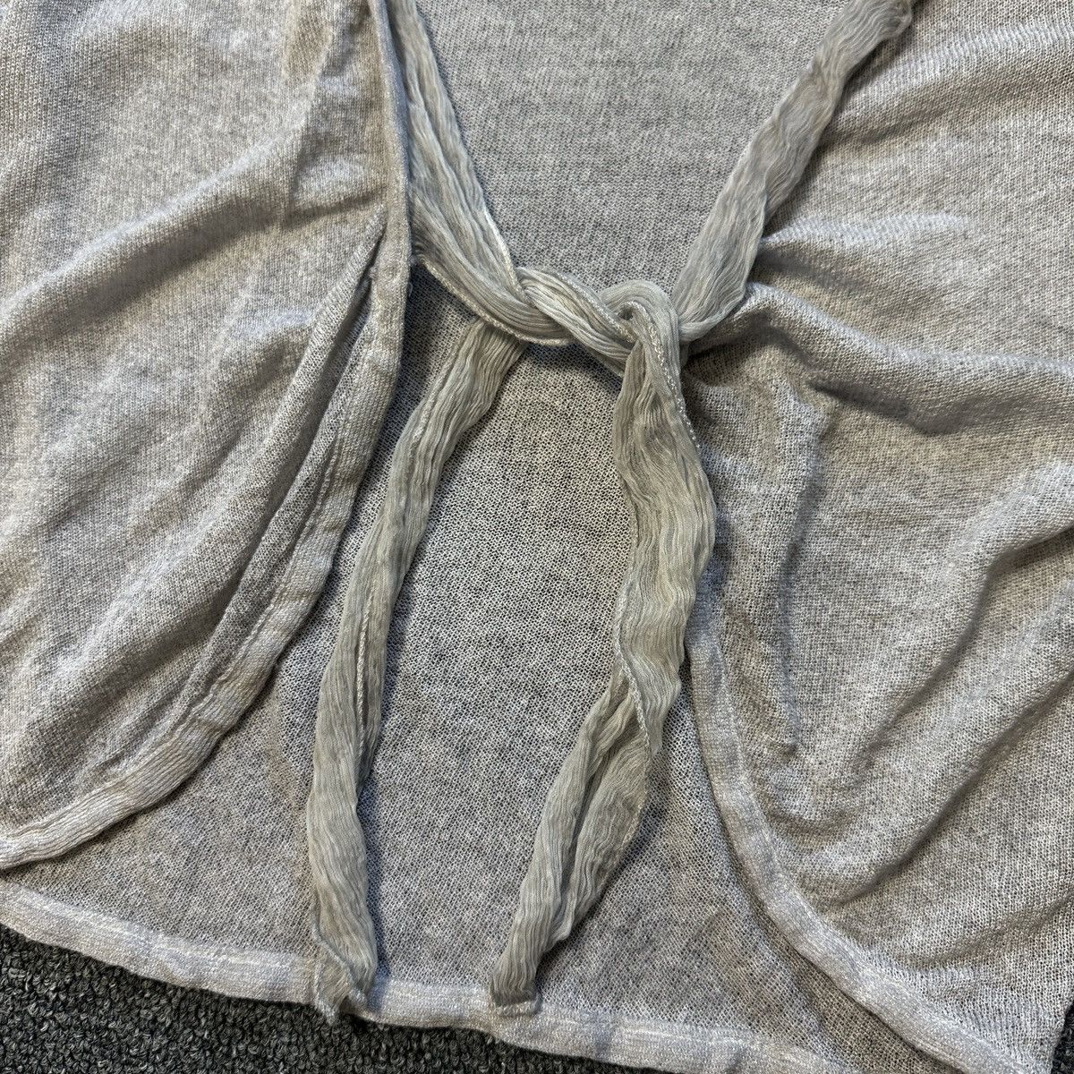 Japanese Brand Comma Gray Blouse Size S / US 4 / IT 40 - 4 Thumbnail