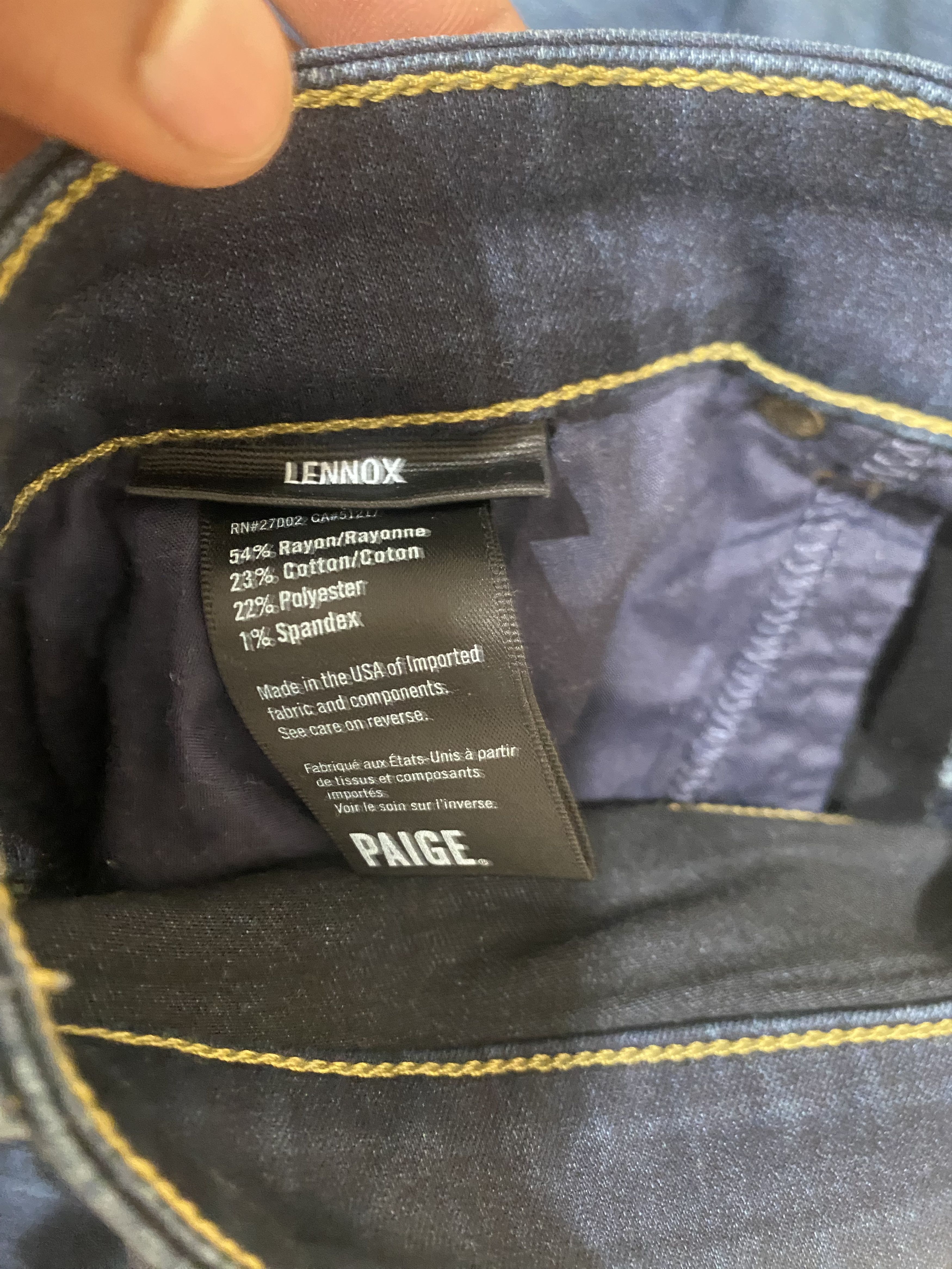 Paige Transcend Lennox 32” Slim Jean ‘Rigby’ Size US 32 / EU 48 - 11 Thumbnail